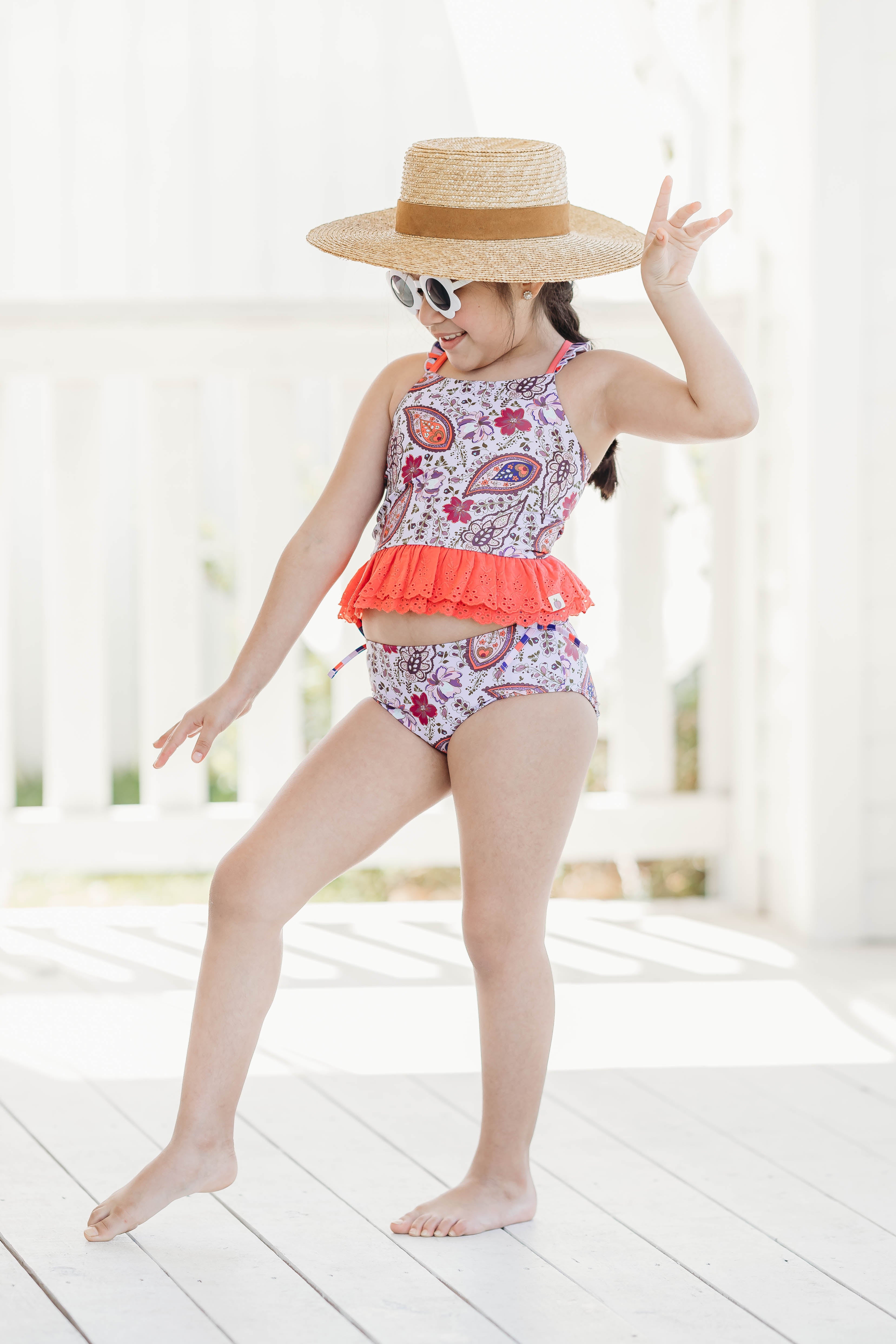 Selah Tankini Swimsuit - Paisley Palms (Pre-Order)