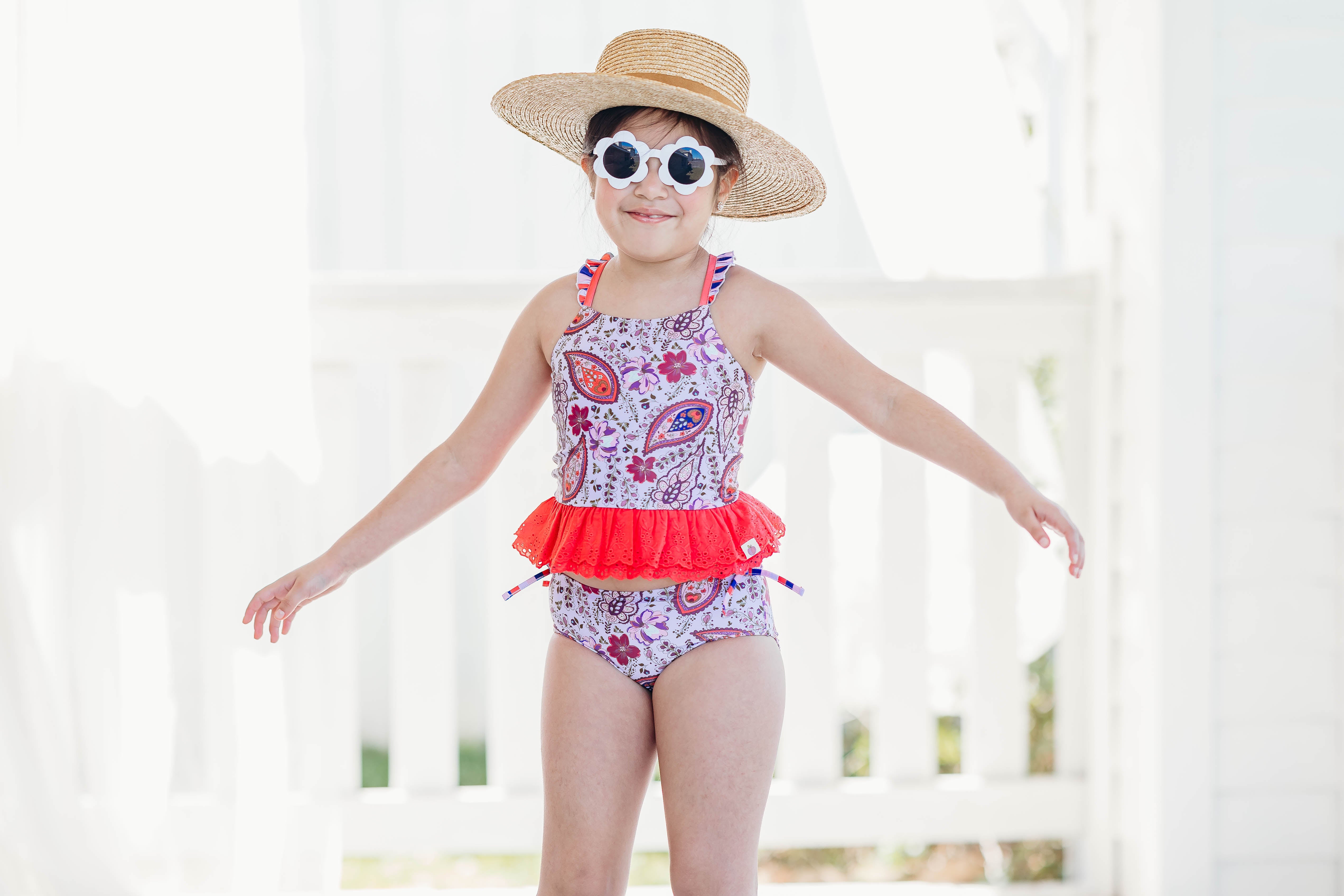 Selah Tankini Swimsuit - Paisley Palms (Pre-Order)