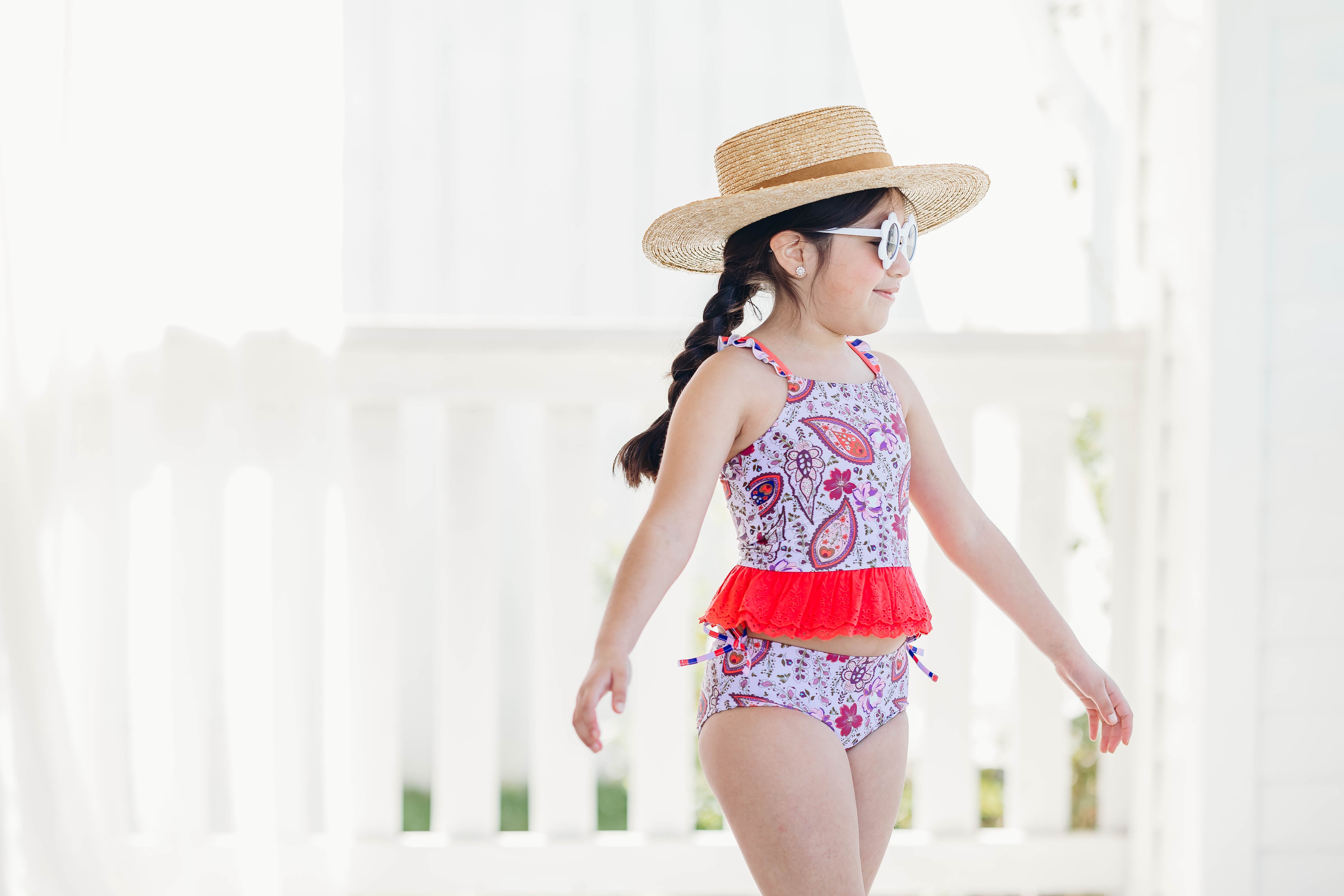 Selah Tankini Swimsuit - Paisley Palms (Pre-Order)