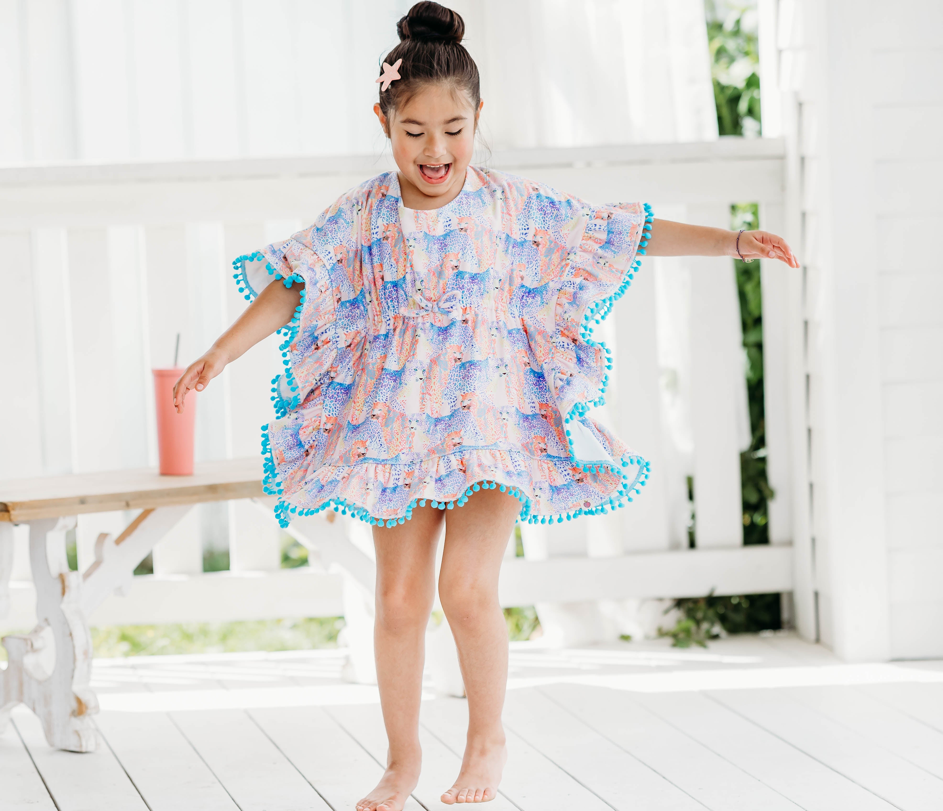 Ruffle Swim Cover - Wild One