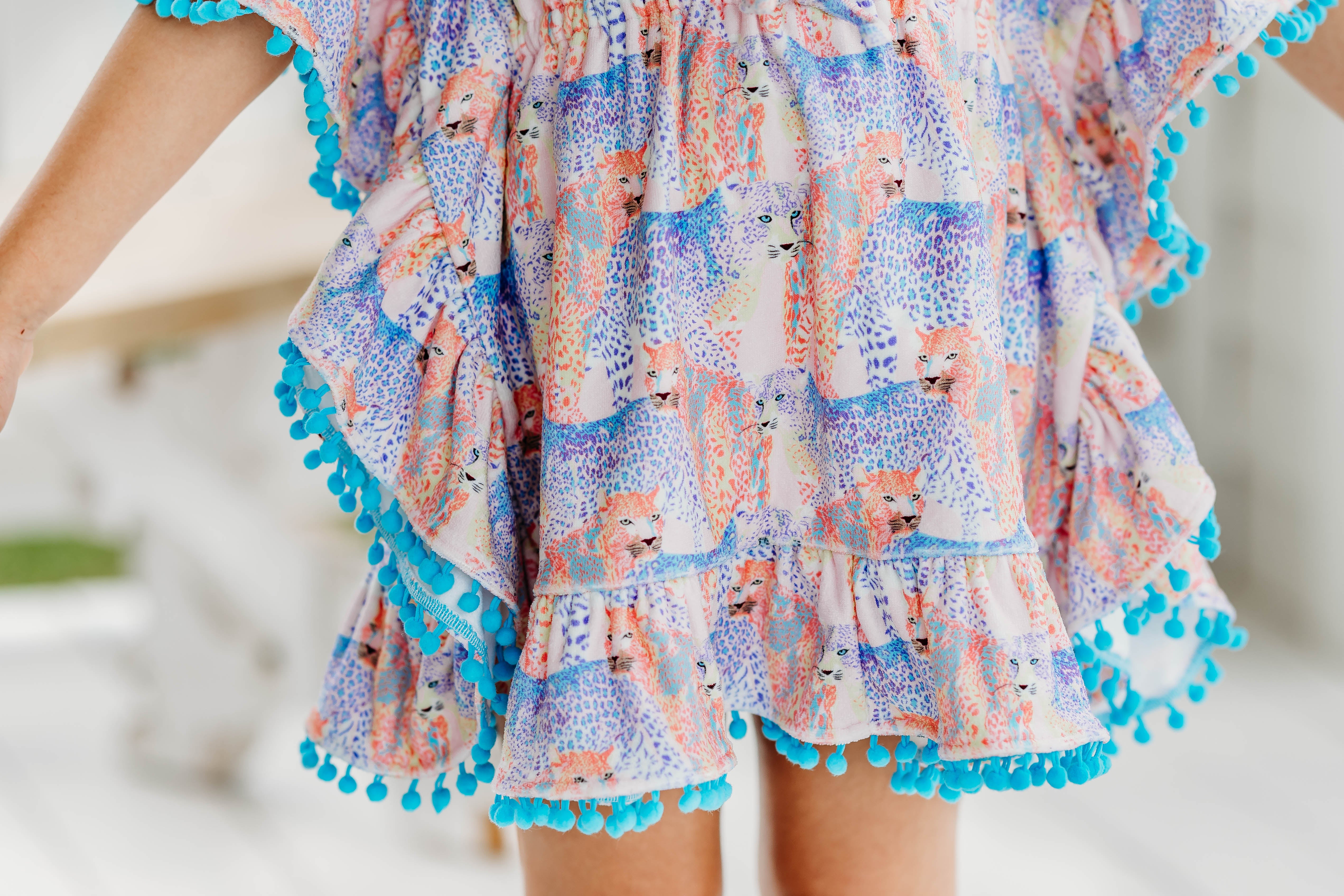 Ruffle Swim Cover - Wild One