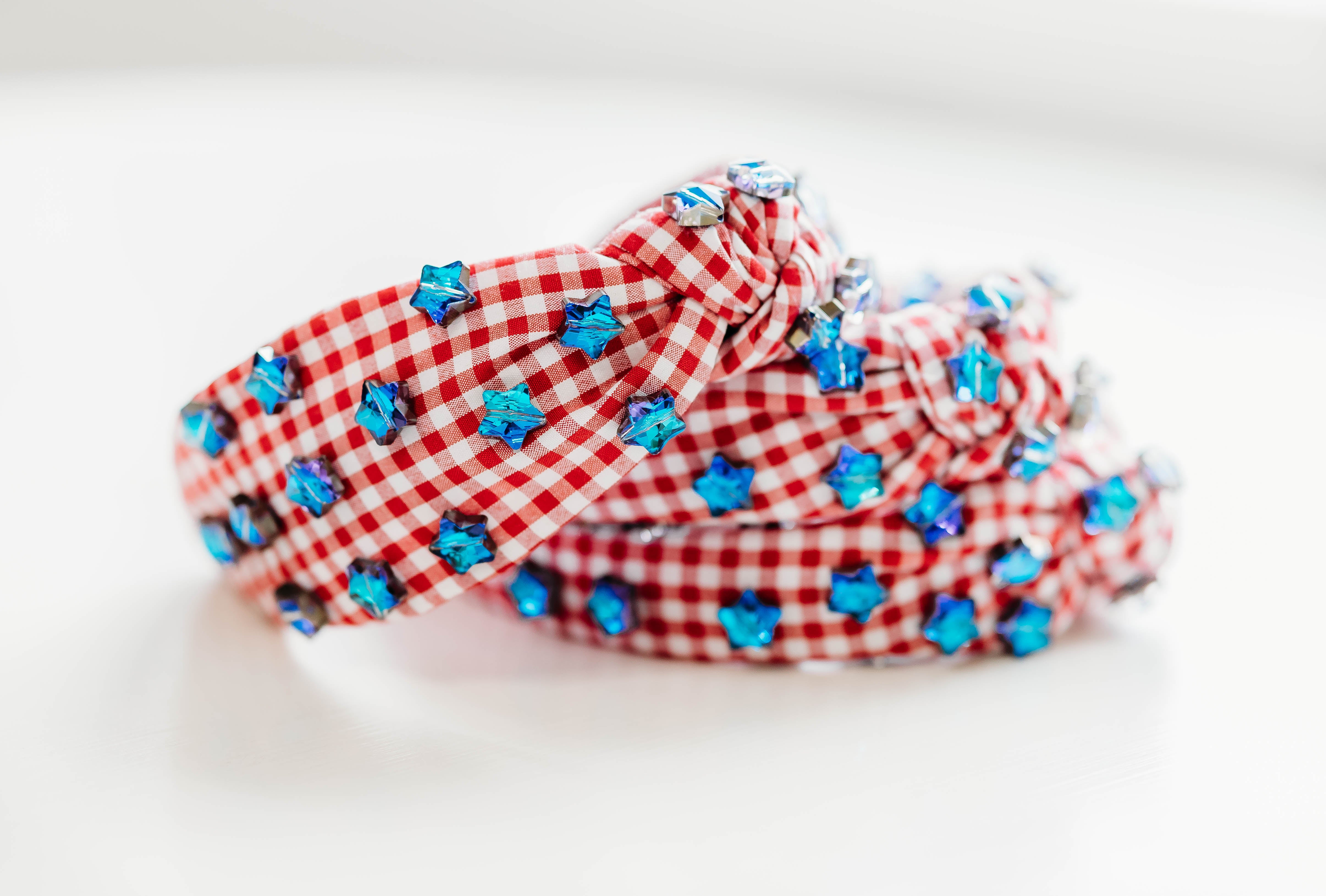 Beaded Headband - Gingham Glory