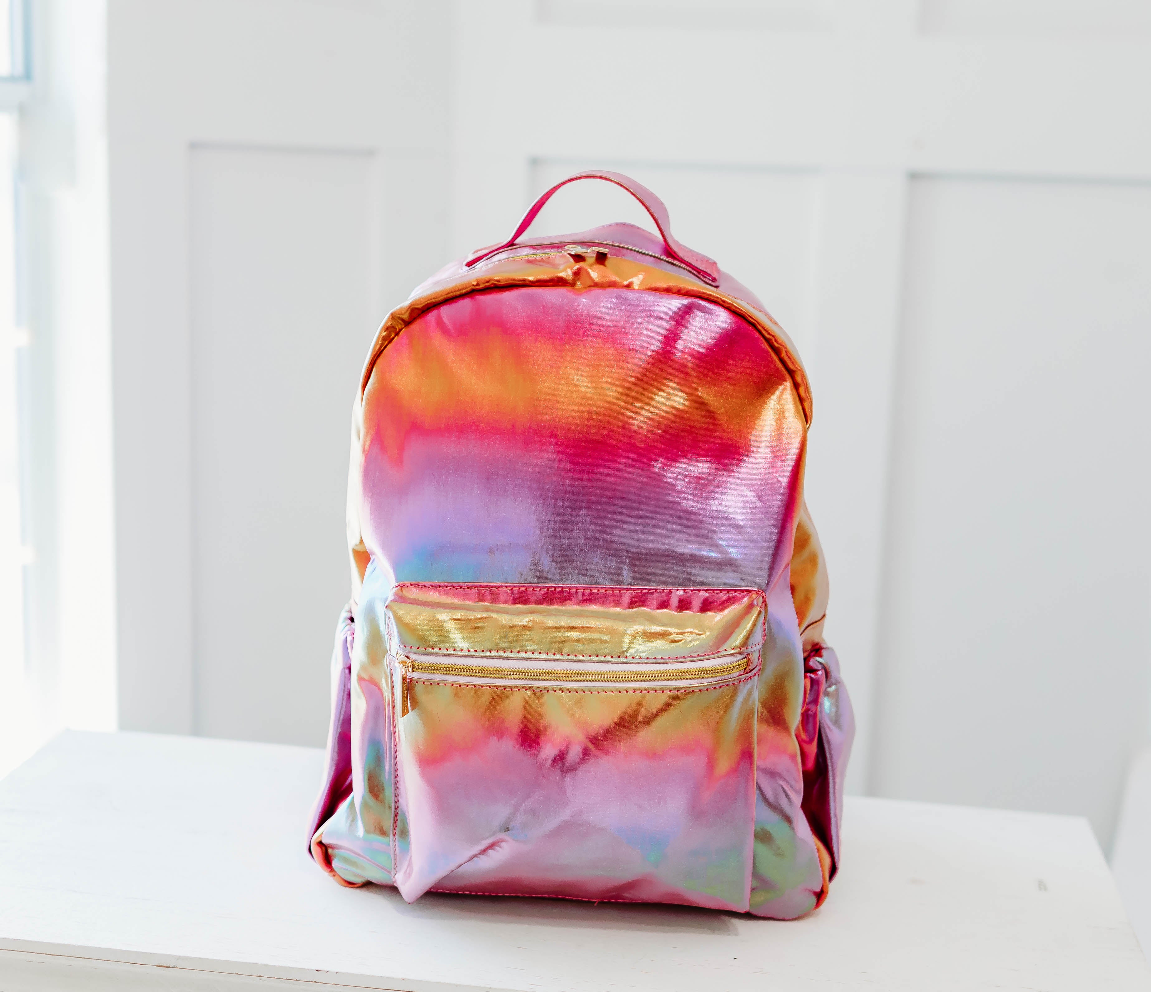 Bree Backpack - Metallic Fuchsia