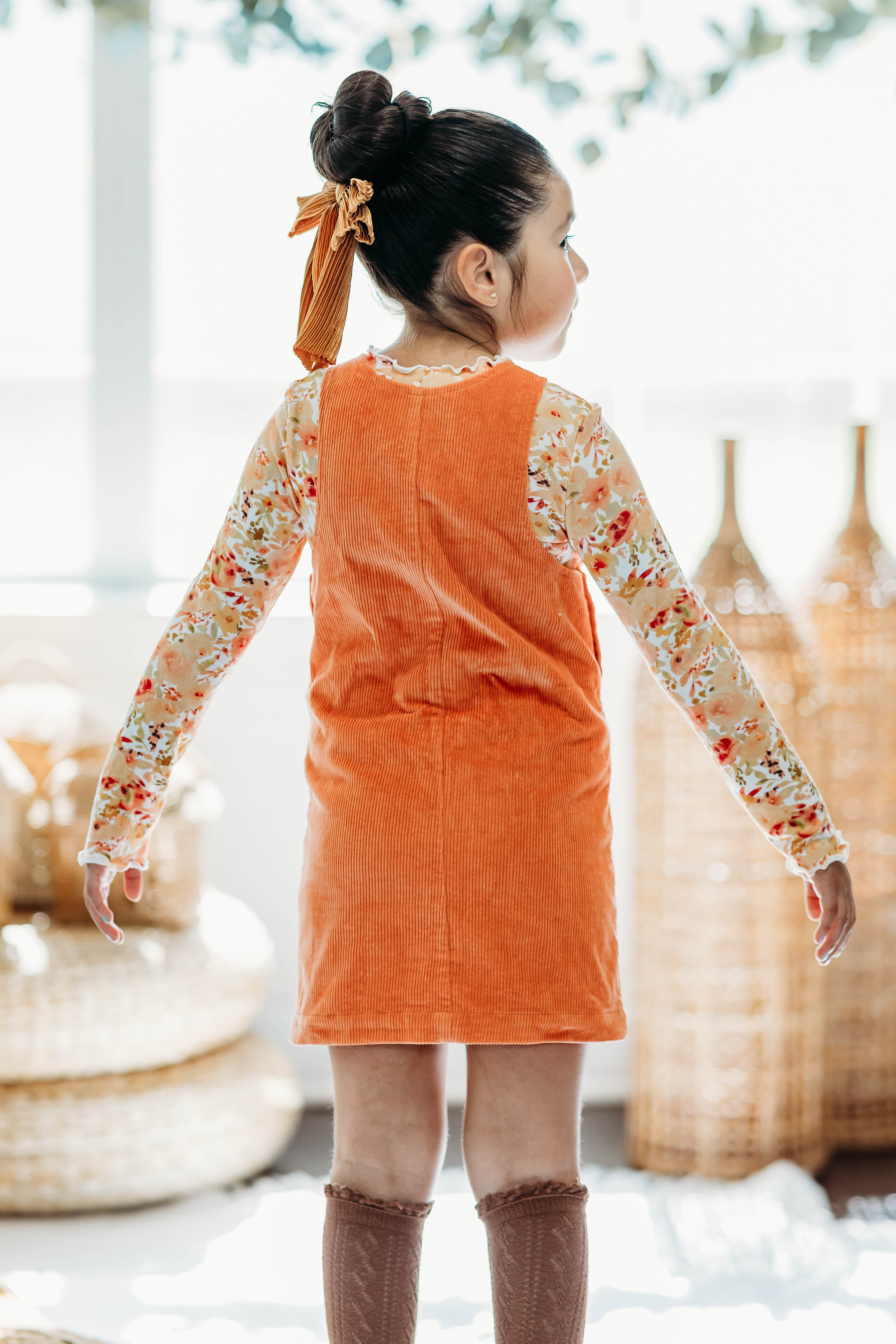 Parker Corduroy Jumper Set - Autumn Blaze (Running Small)