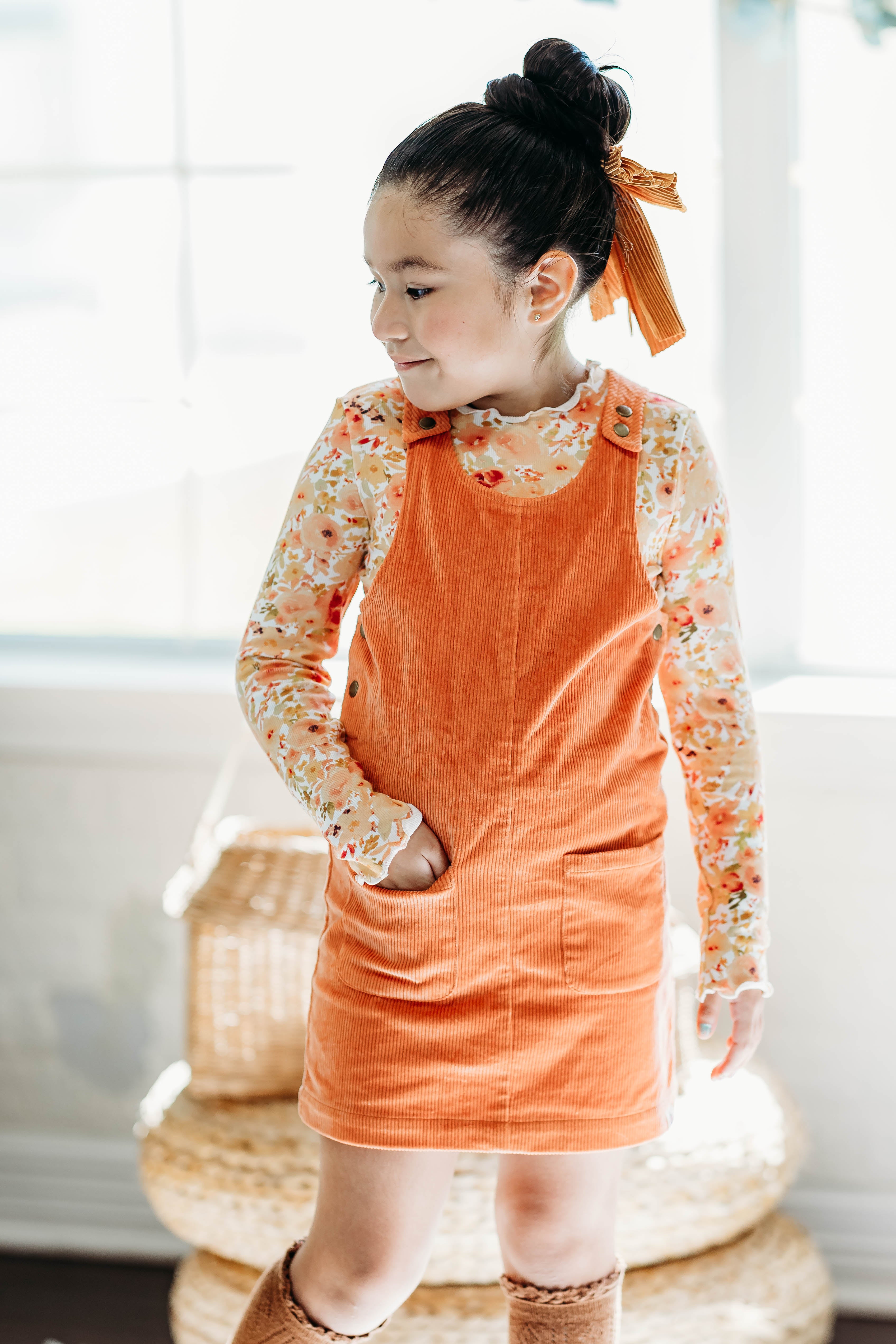 Parker Corduroy Jumper Set - Autumn Blaze (Running Small)