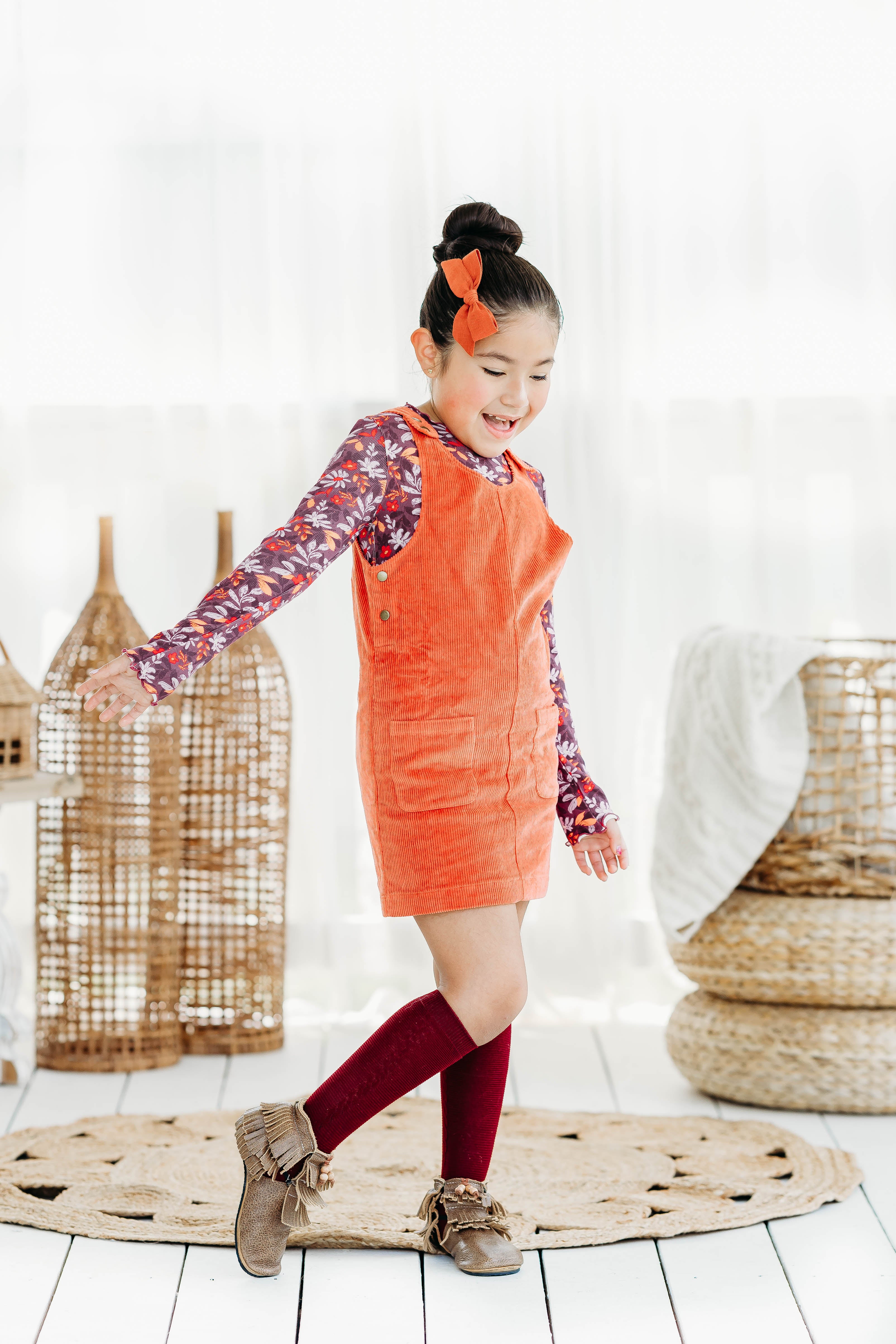 Parker Corduroy Jumper Set - Violet Ember