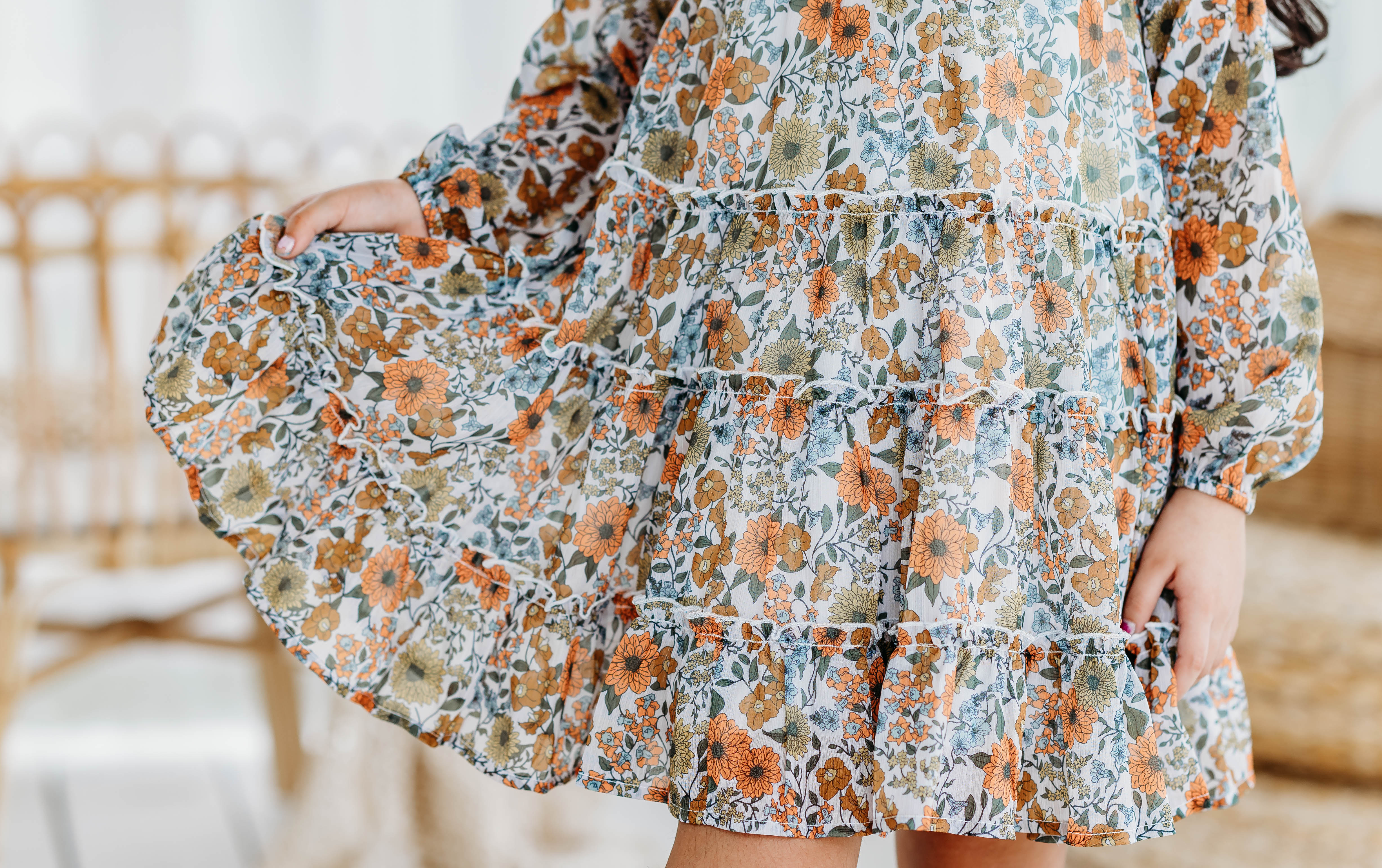 Brielle Shimmer Dress - Marigold Meadow
