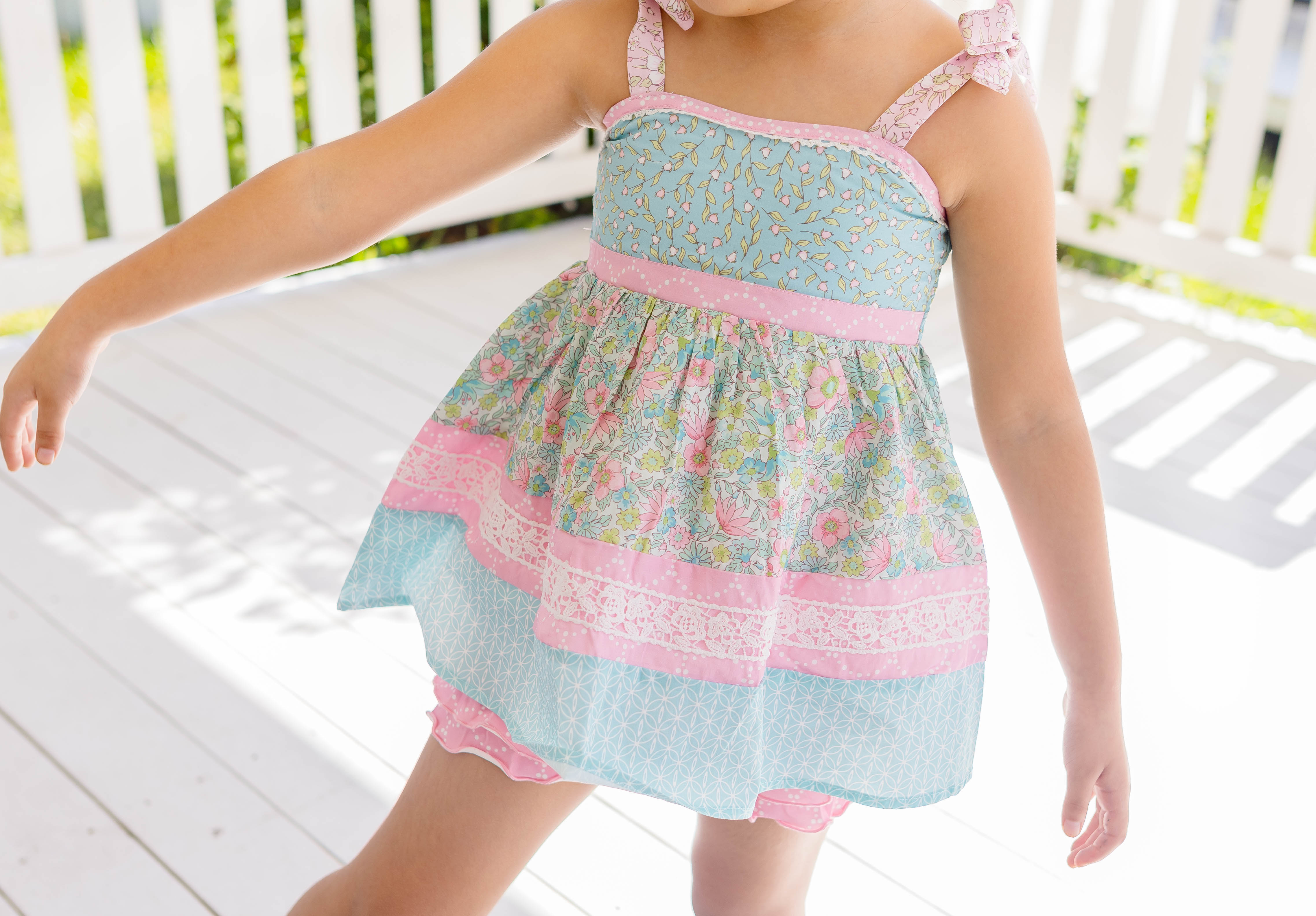 Ruffle Shorts - Rose Water Blossom