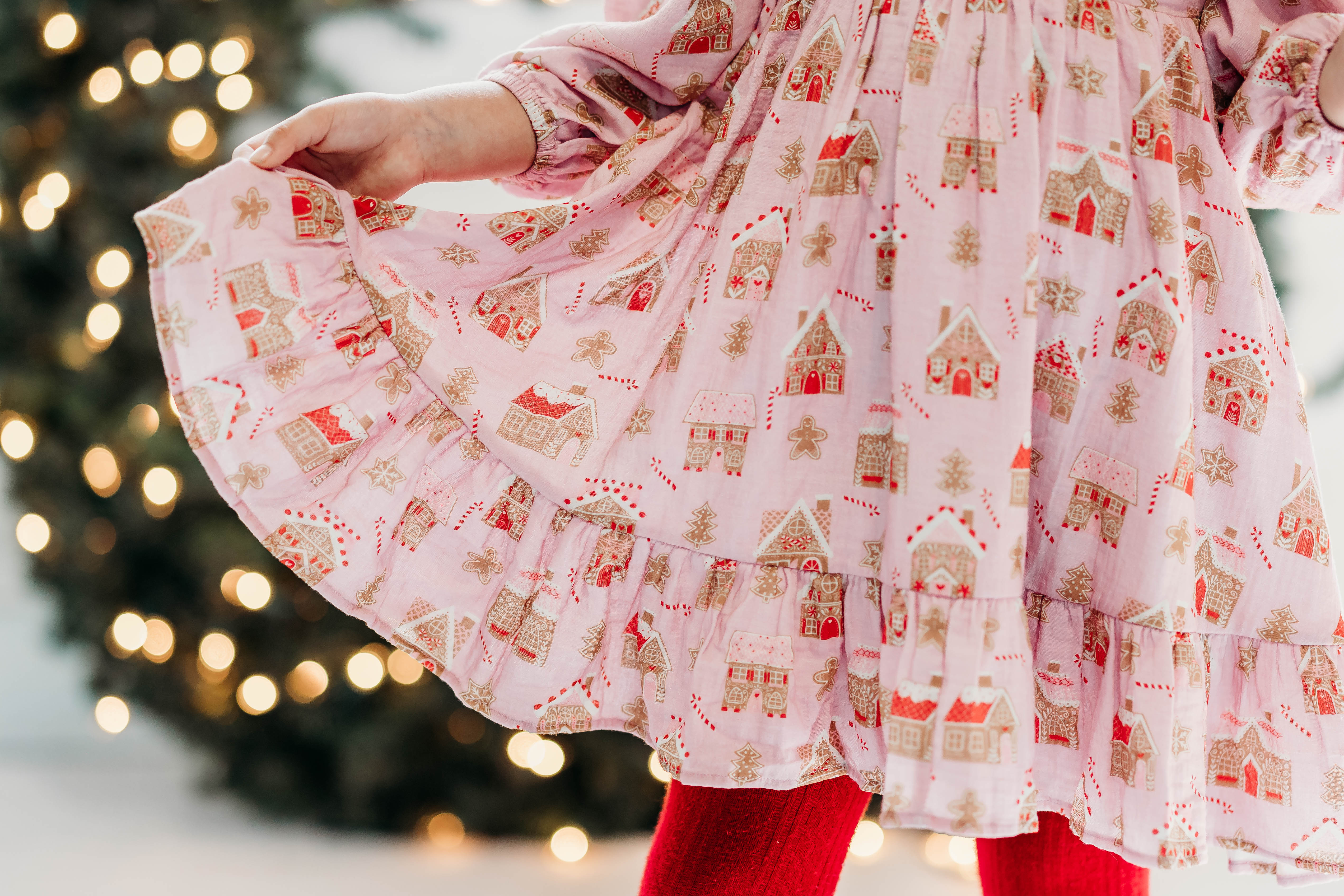 Puff Sleeve Gauze Dress - Gingerbread Lane