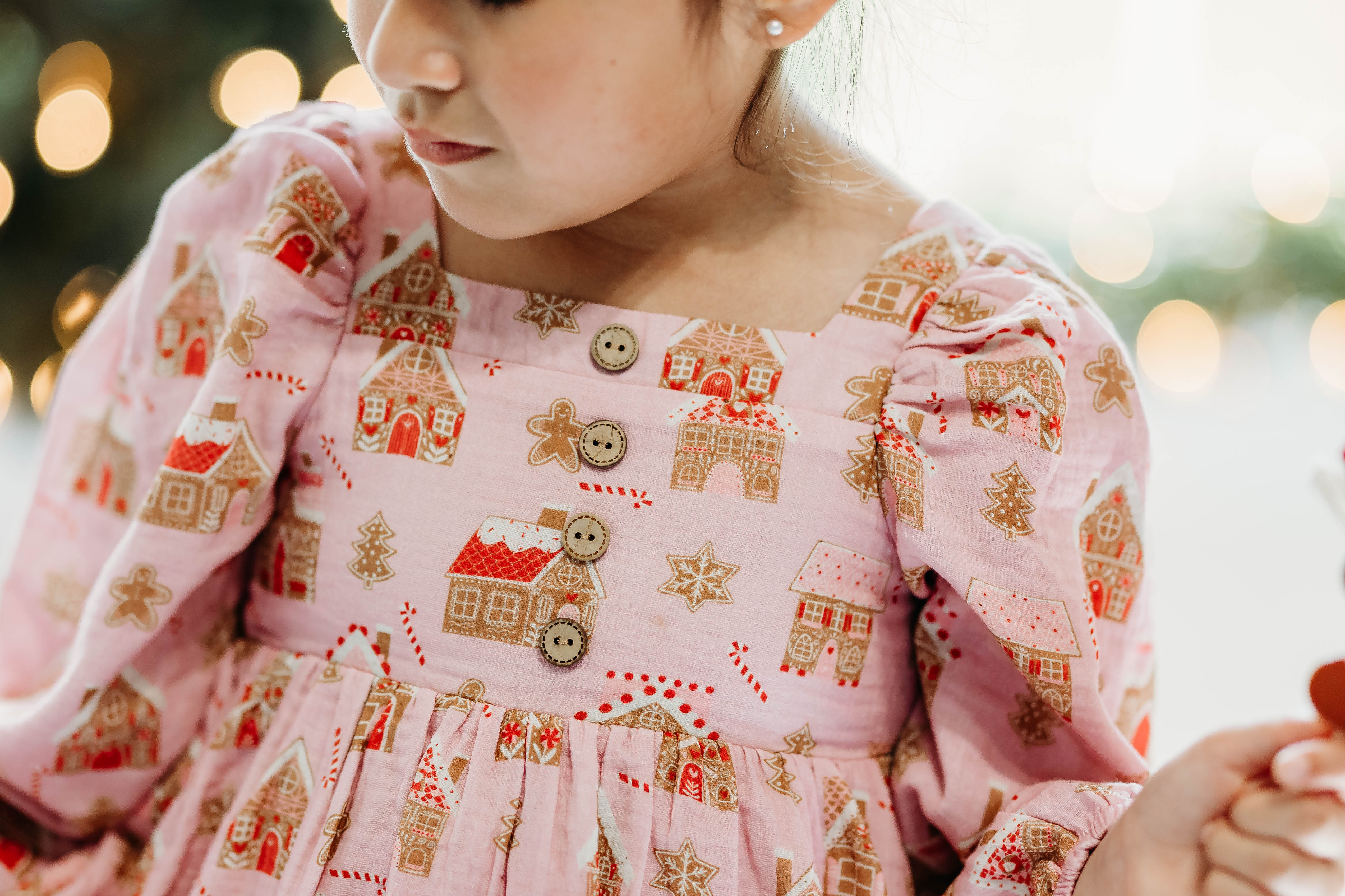 Puff Sleeve Gauze Dress - Gingerbread Lane