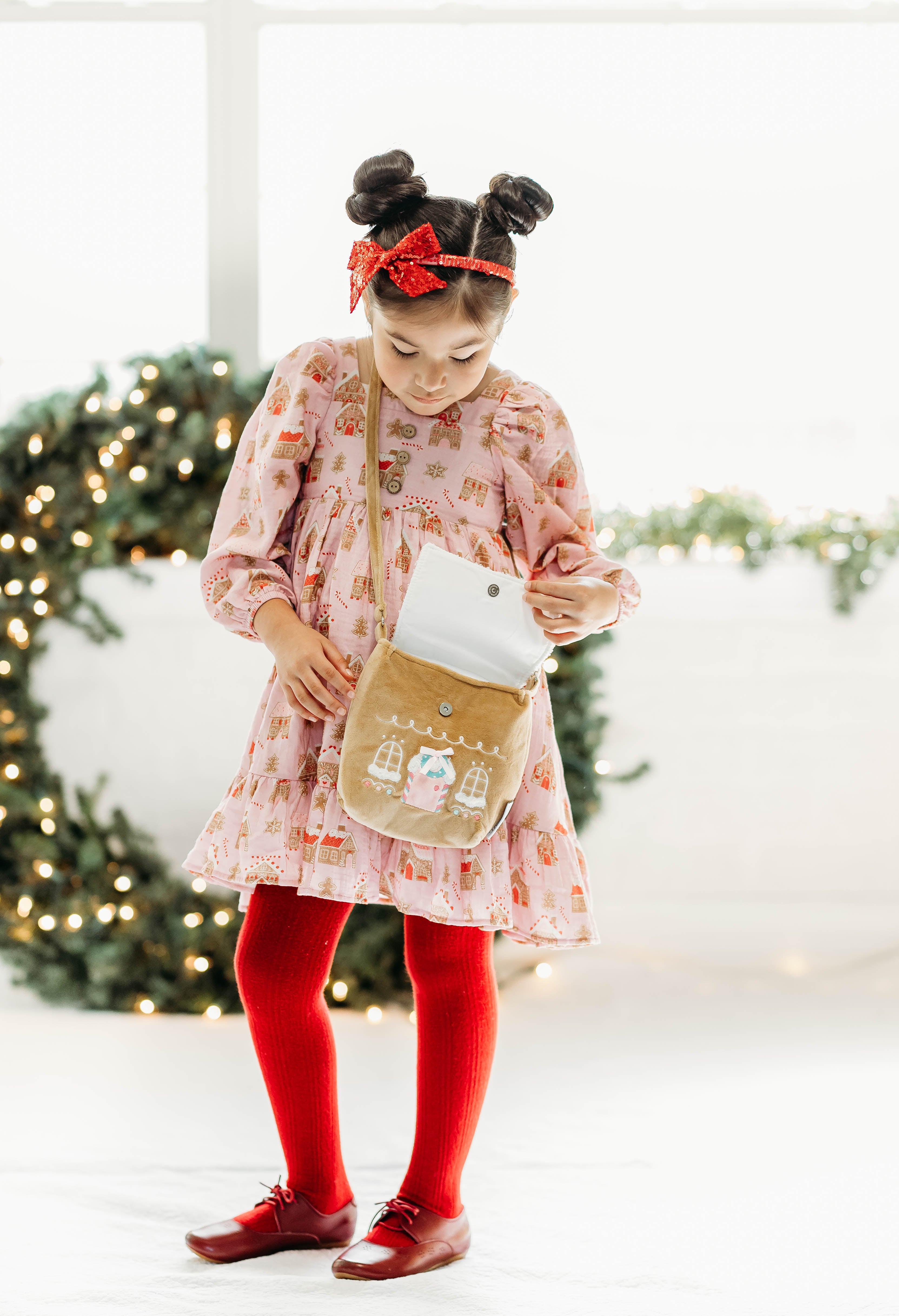 Puff Sleeve Gauze Dress - Gingerbread Lane