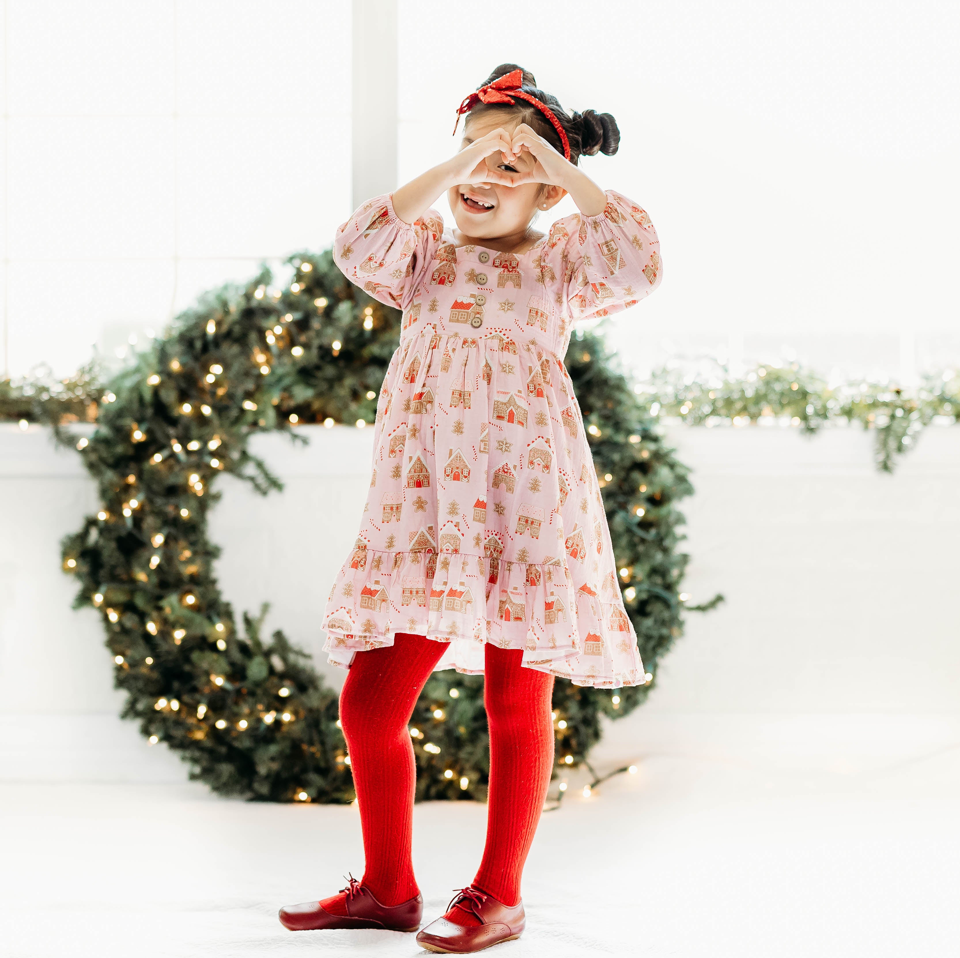 Puff Sleeve Gauze Dress - Gingerbread Lane