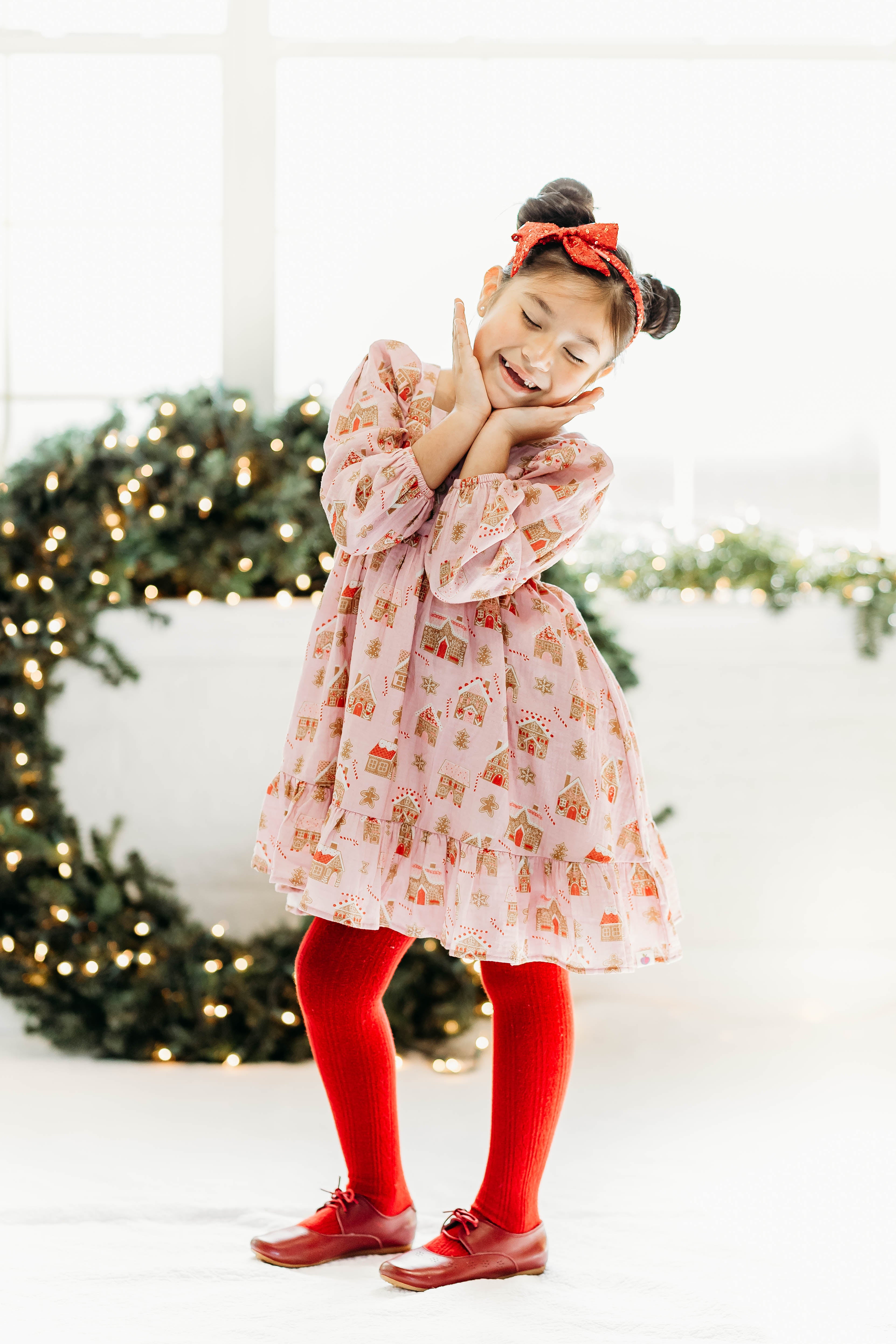 Puff Sleeve Gauze Dress - Gingerbread Lane