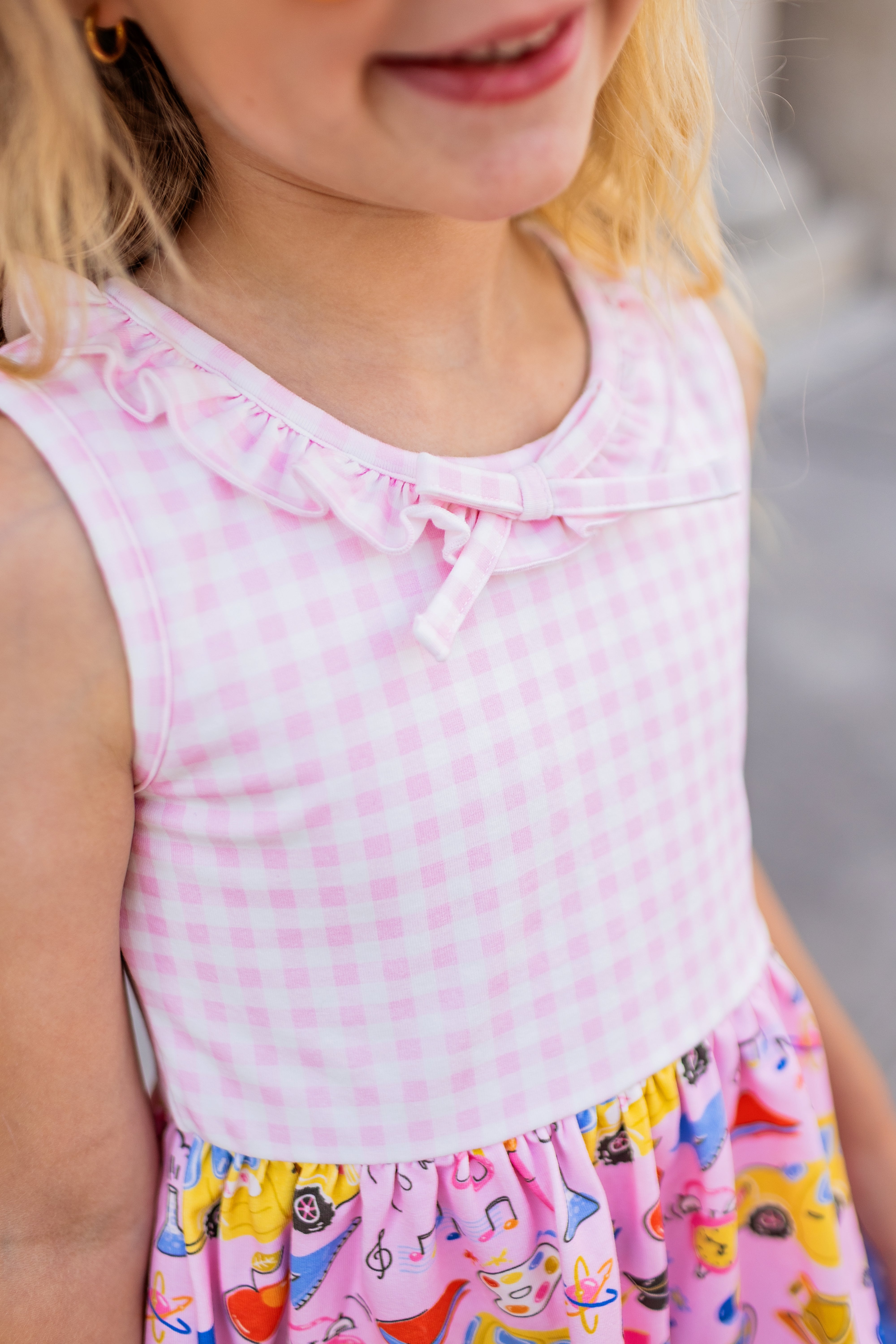 Annistyn Knit Dress - Bubblegum Academy