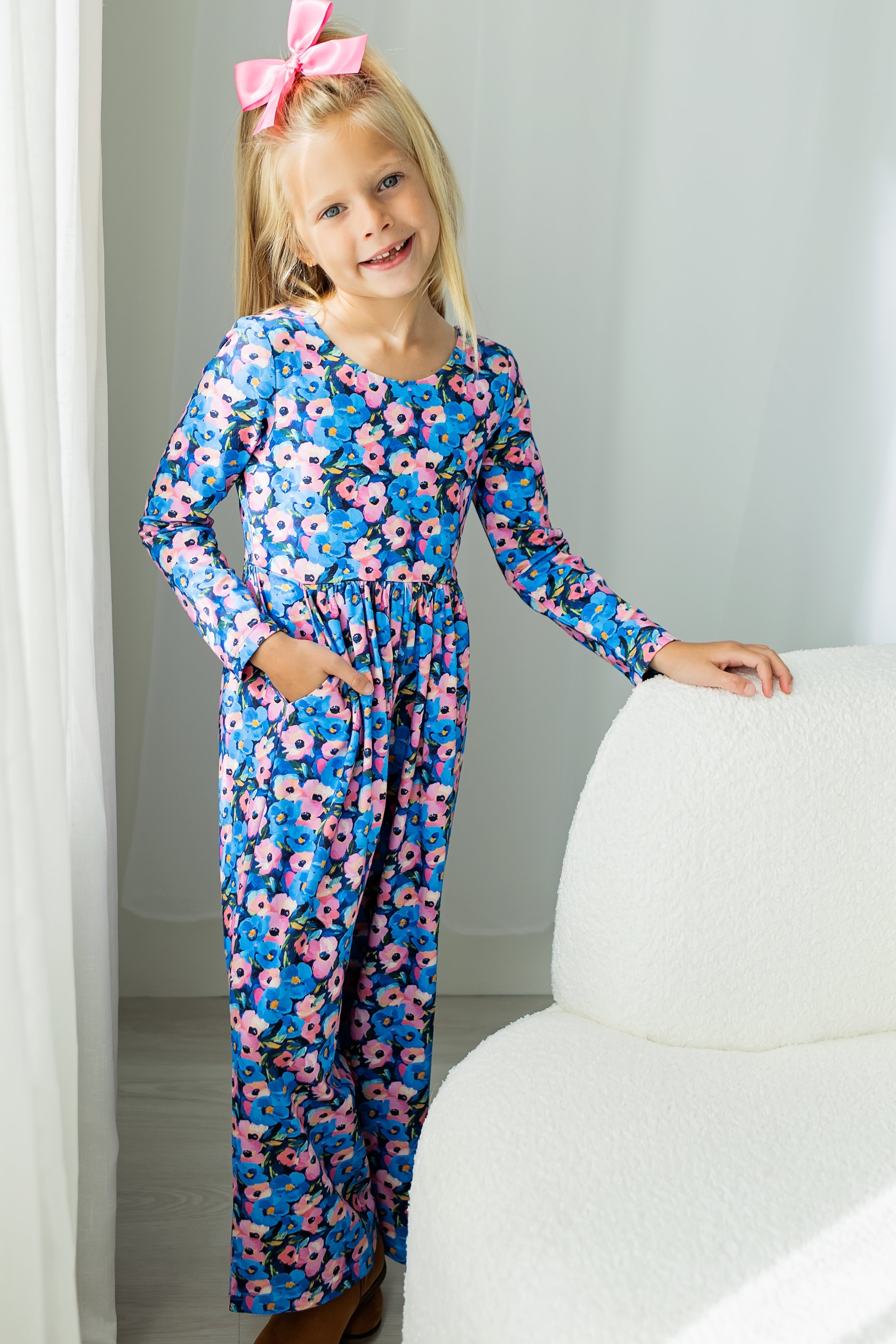 Ivy Romper - Storm Petal