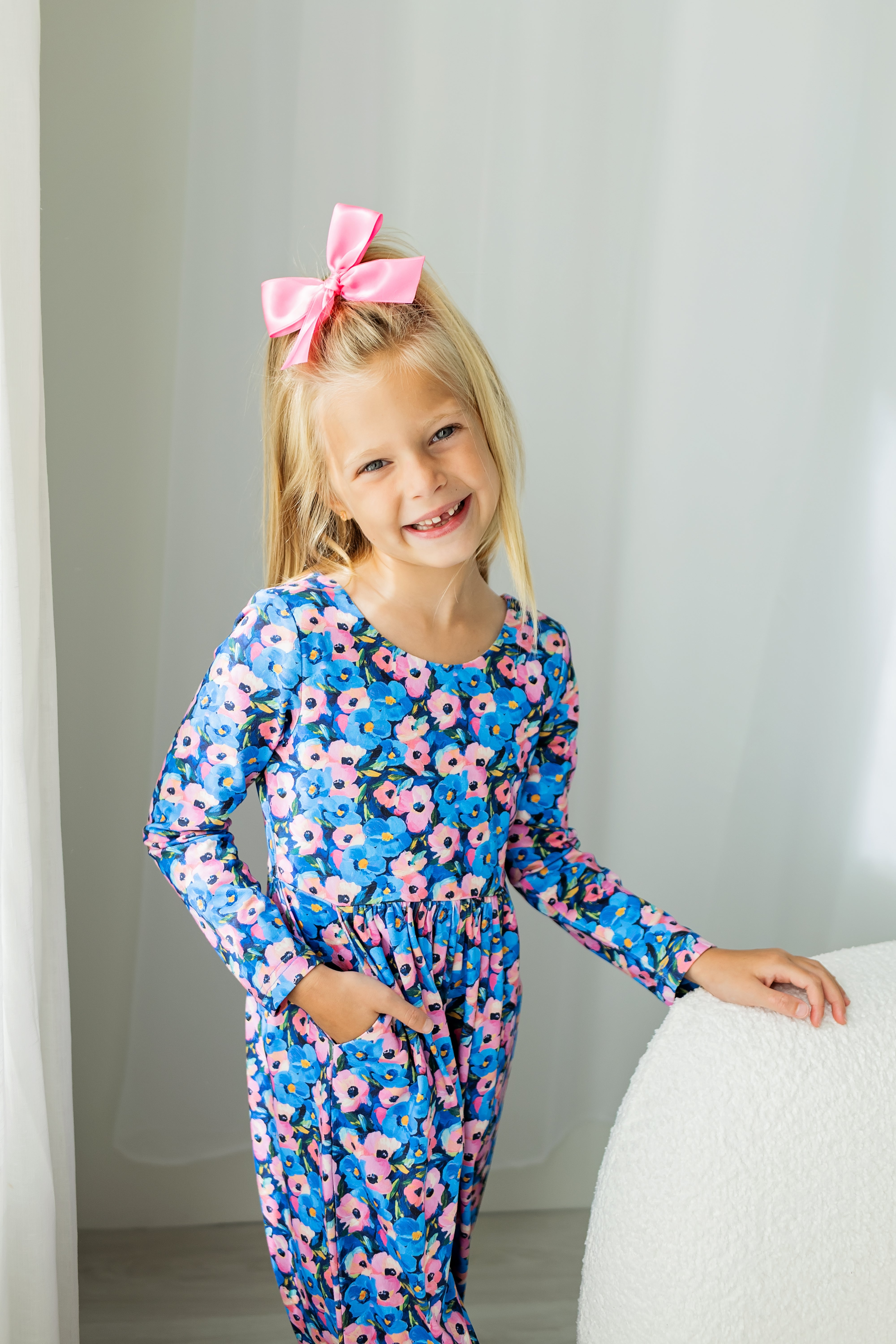 Ivy Romper - Storm Petal