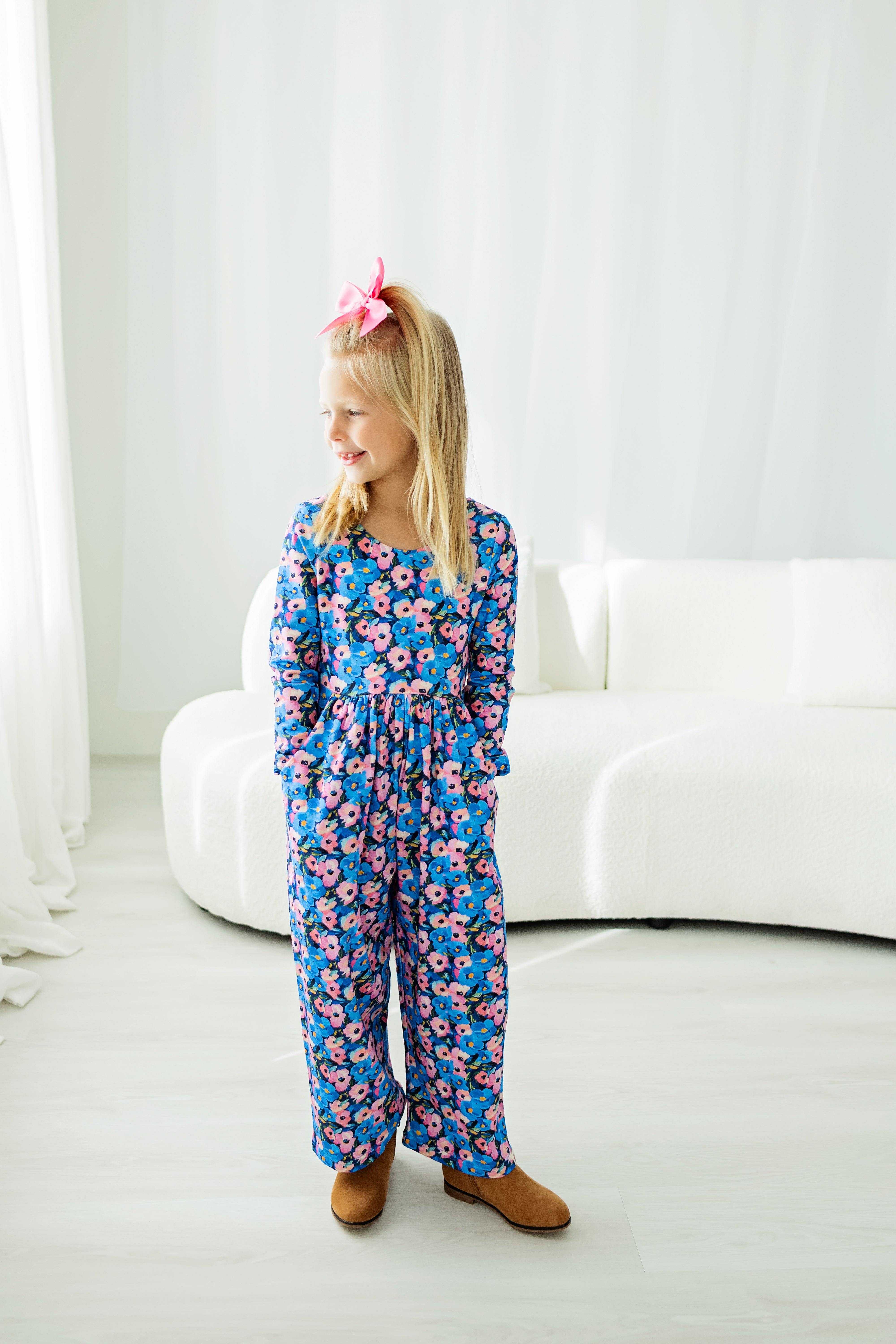 Ivy Romper - Storm Petal