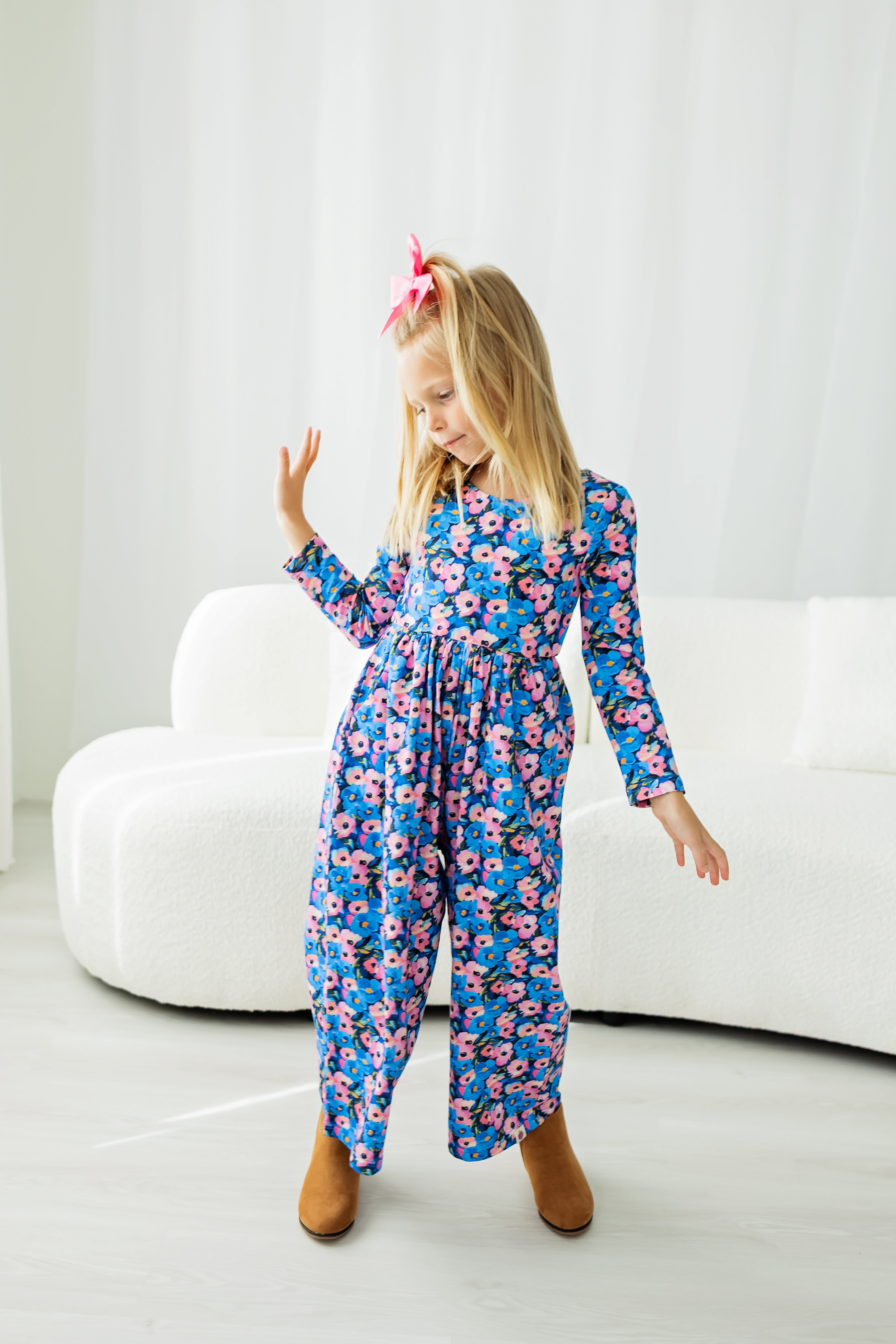 Ivy Romper - Storm Petal