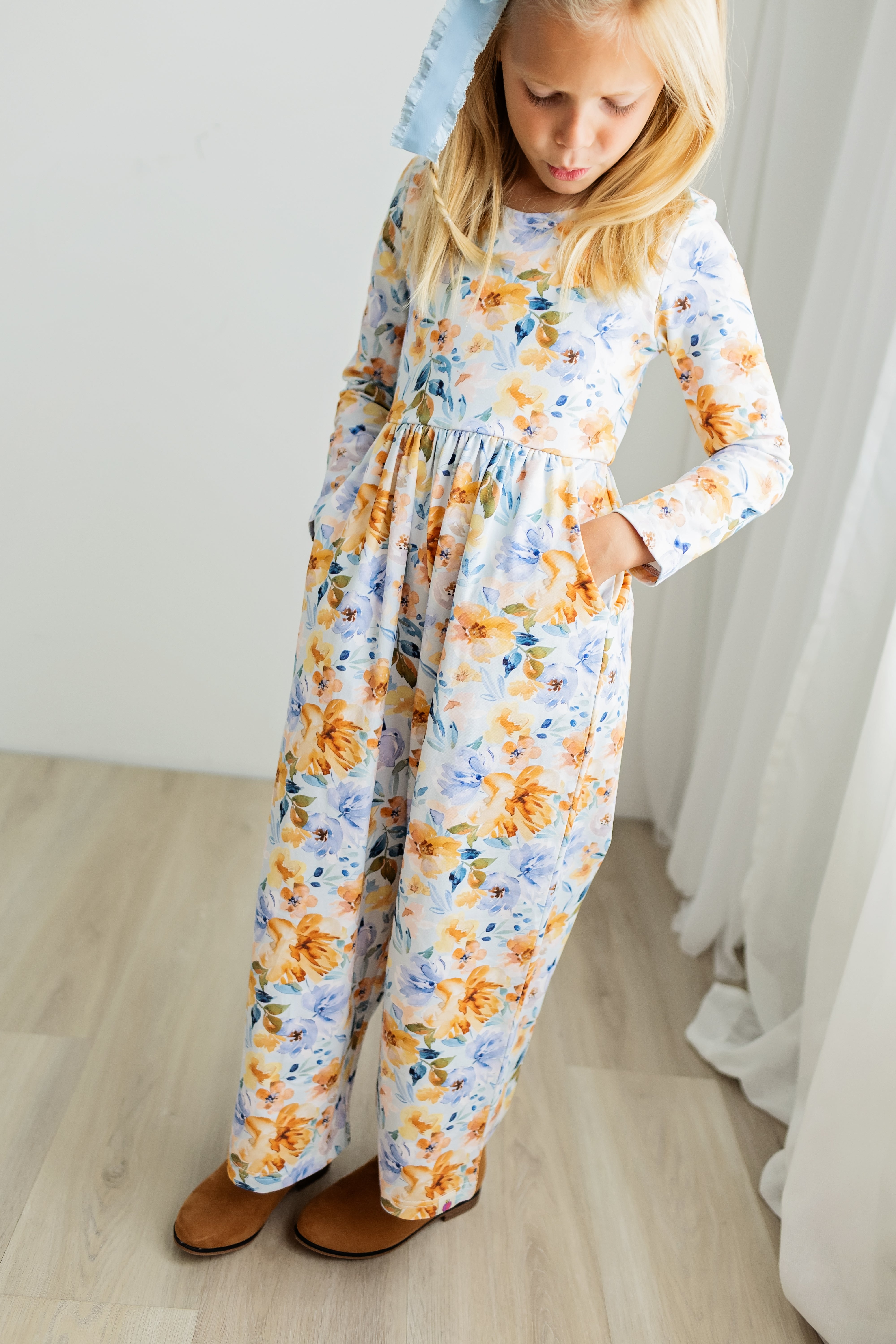 Ivy Romper - Azure & Amber