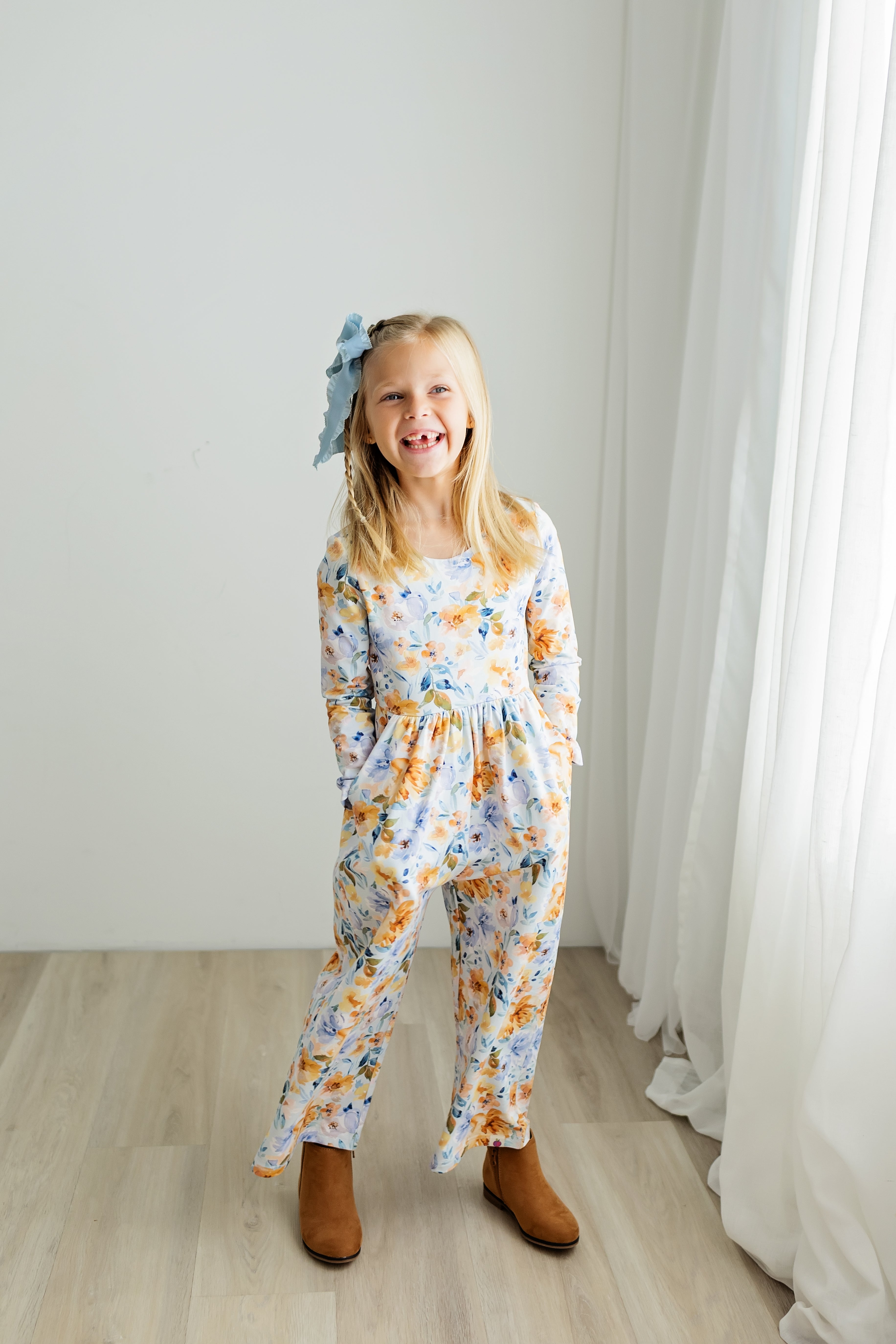 Ivy Romper - Azure & Amber