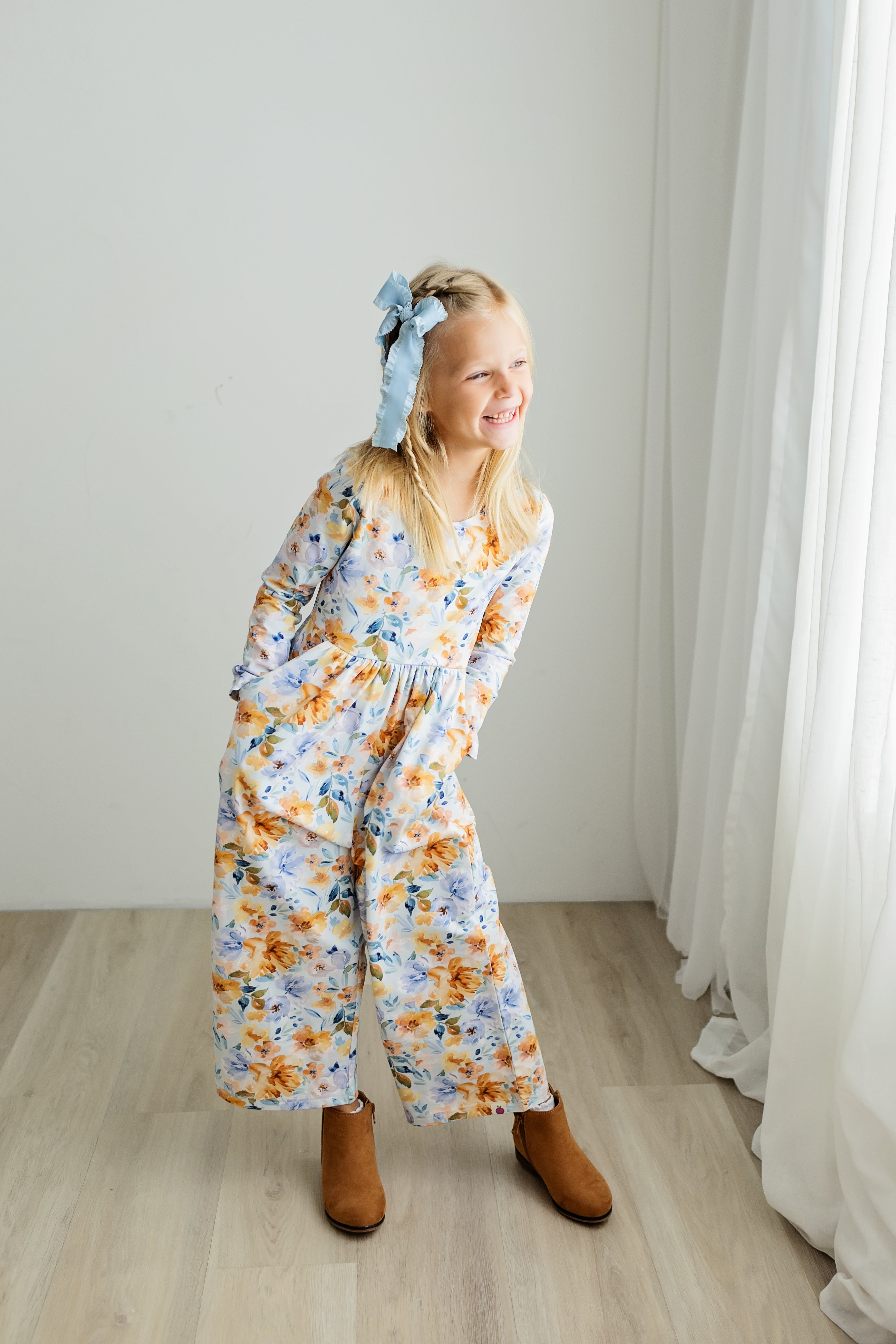 Ivy Romper - Azure & Amber