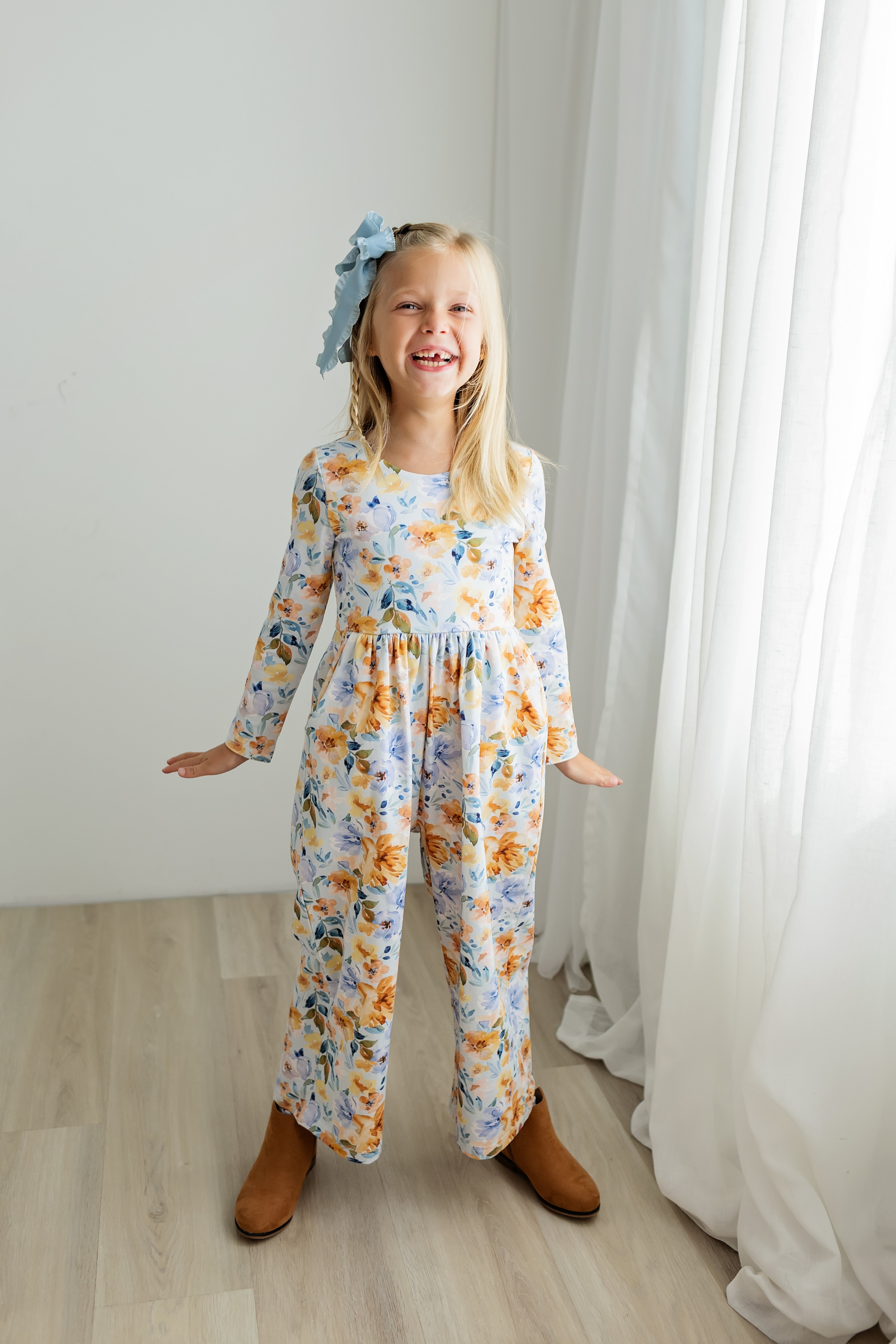 Ivy Romper - Azure & Amber