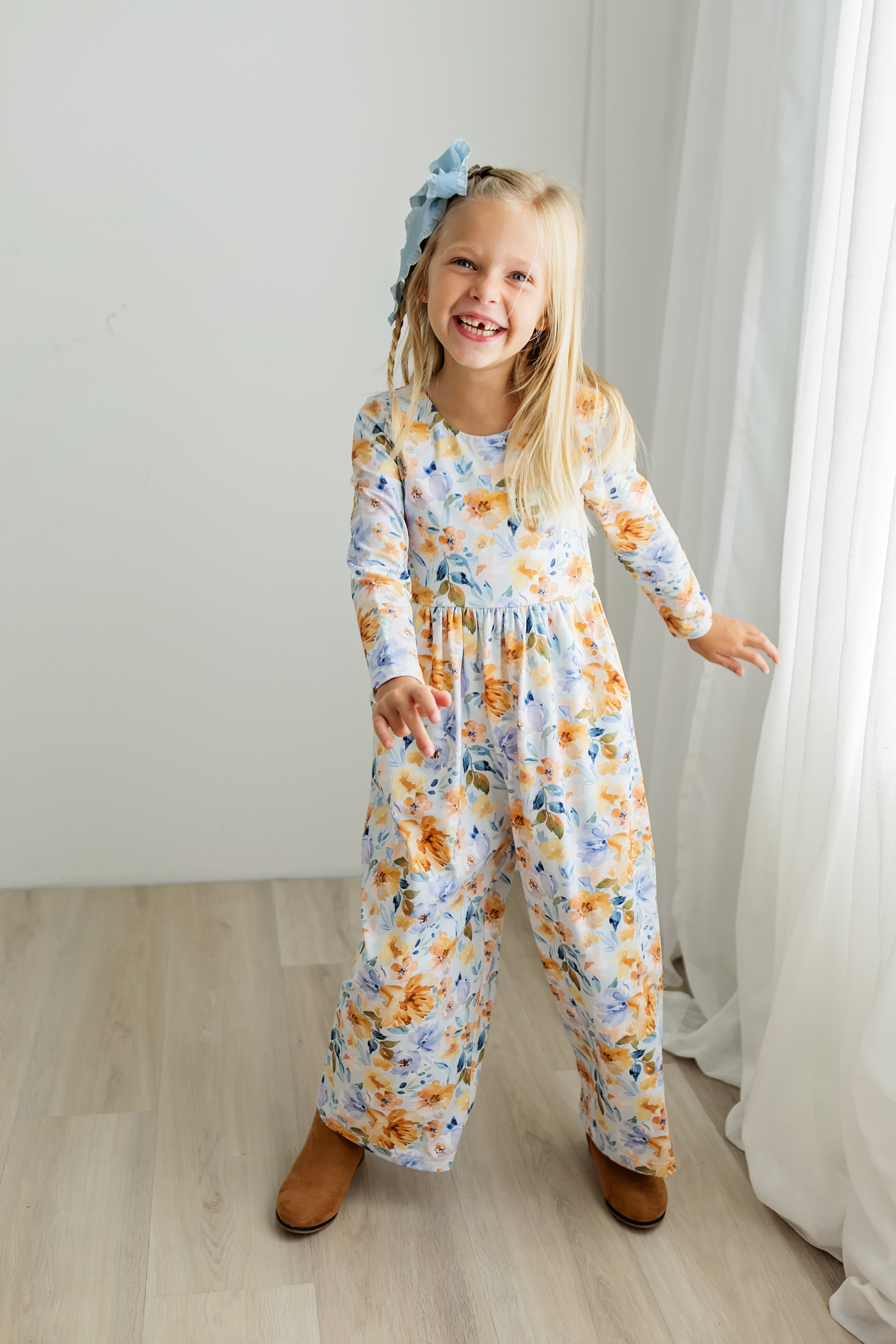 Ivy Romper - Azure & Amber