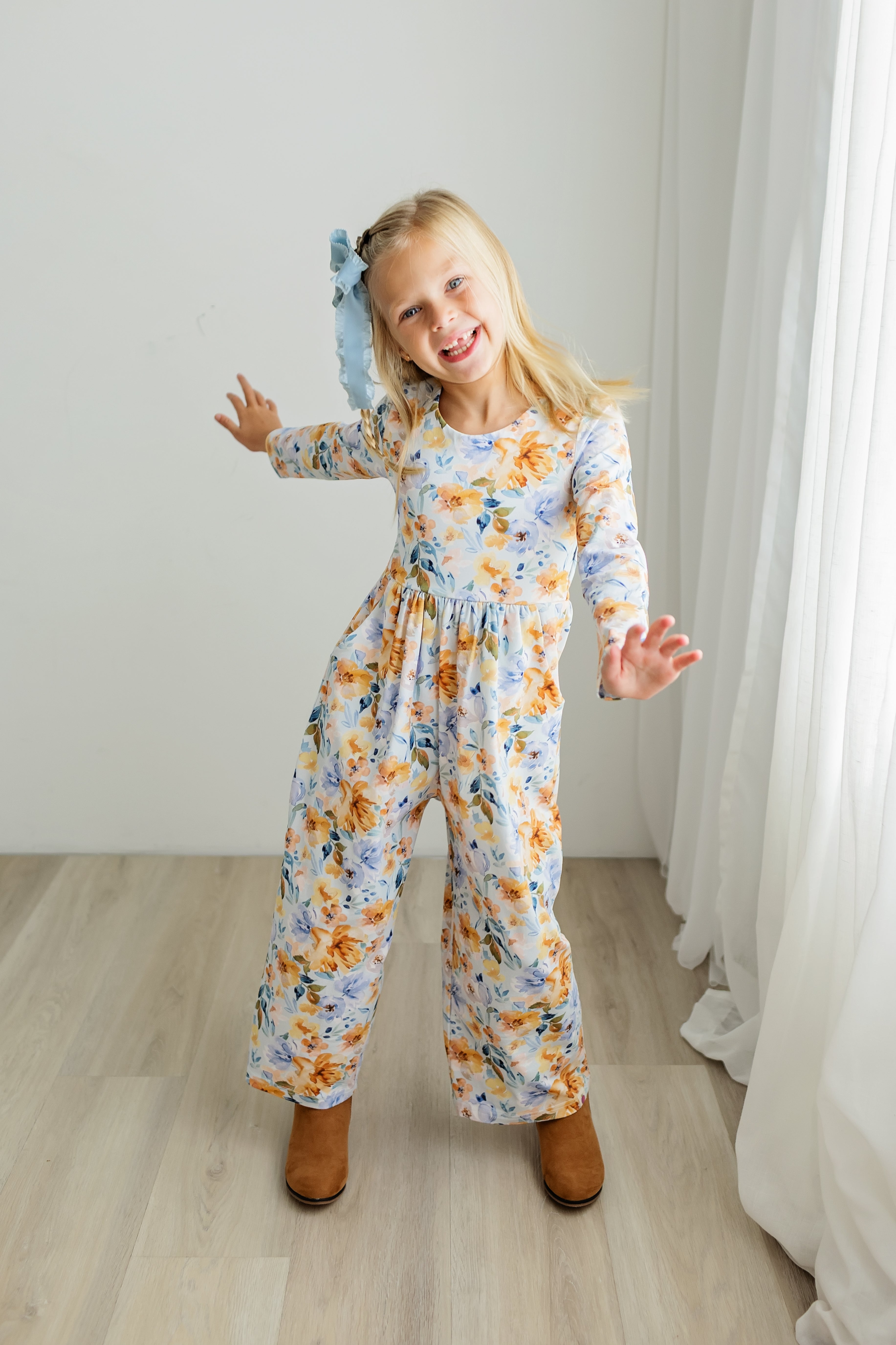 Ivy Romper - Azure & Amber