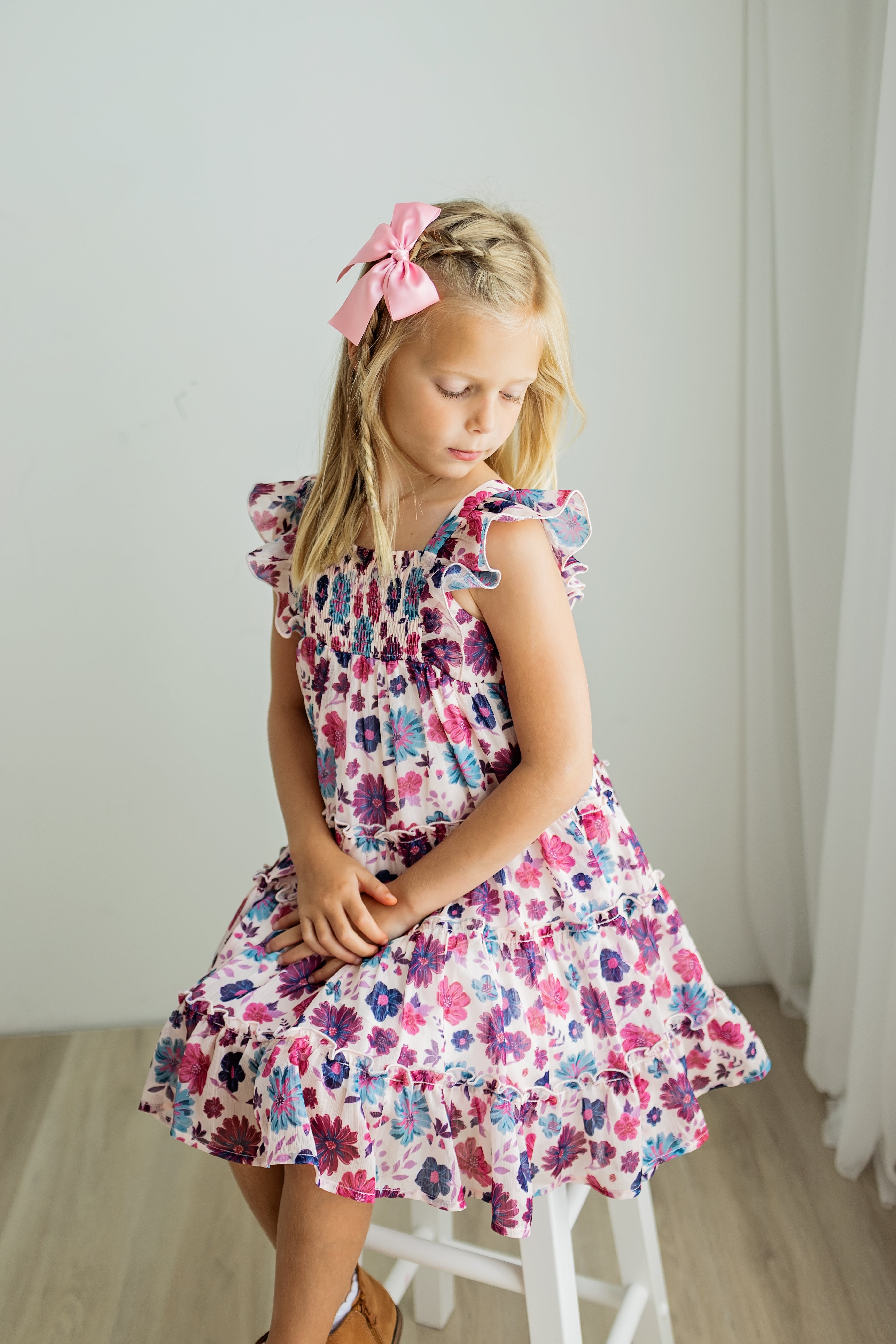 Brielle Shimmer Dress -Jewelbloom (Pre-Order)