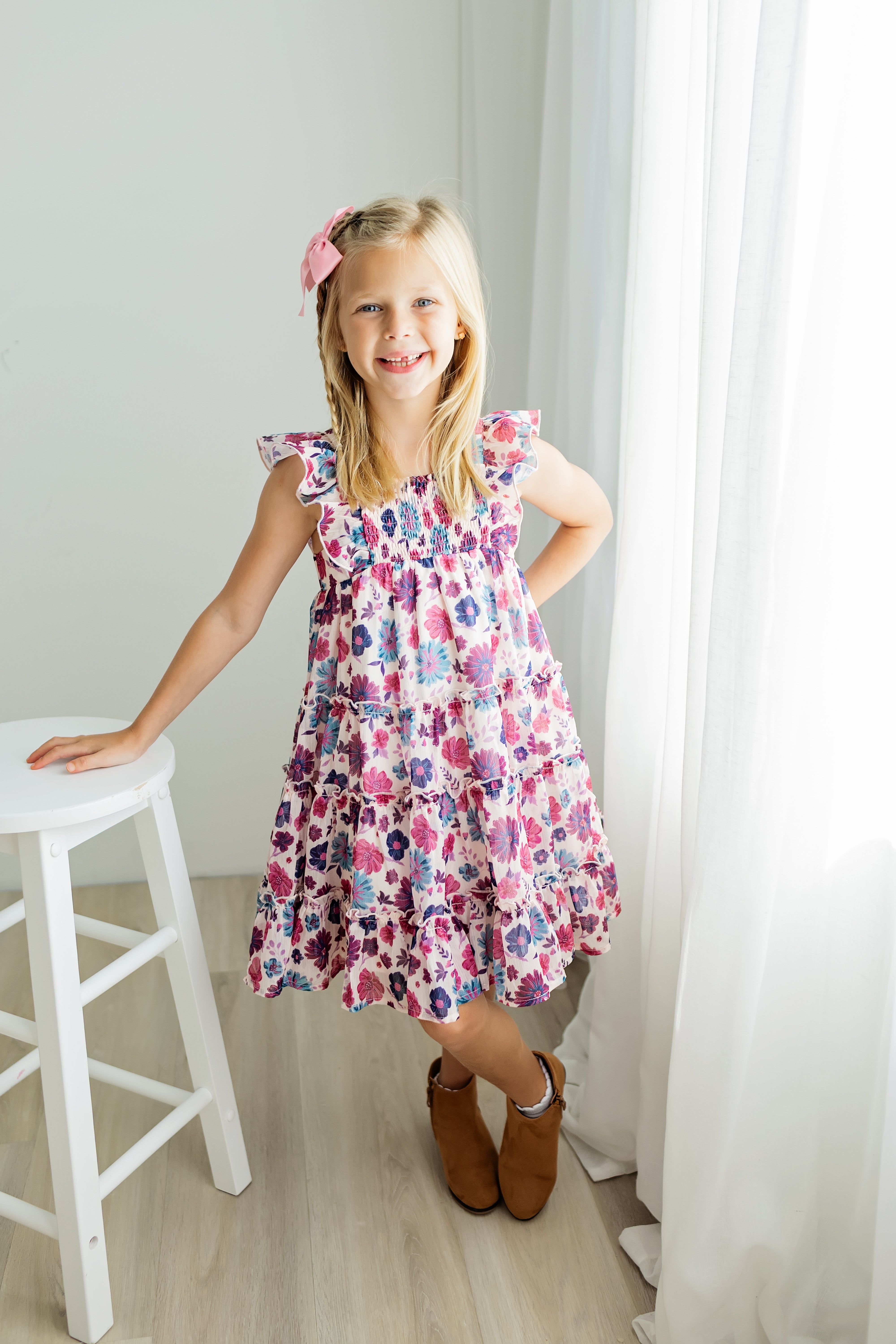 Brielle Shimmer Dress -Jewelbloom (Pre-Order)