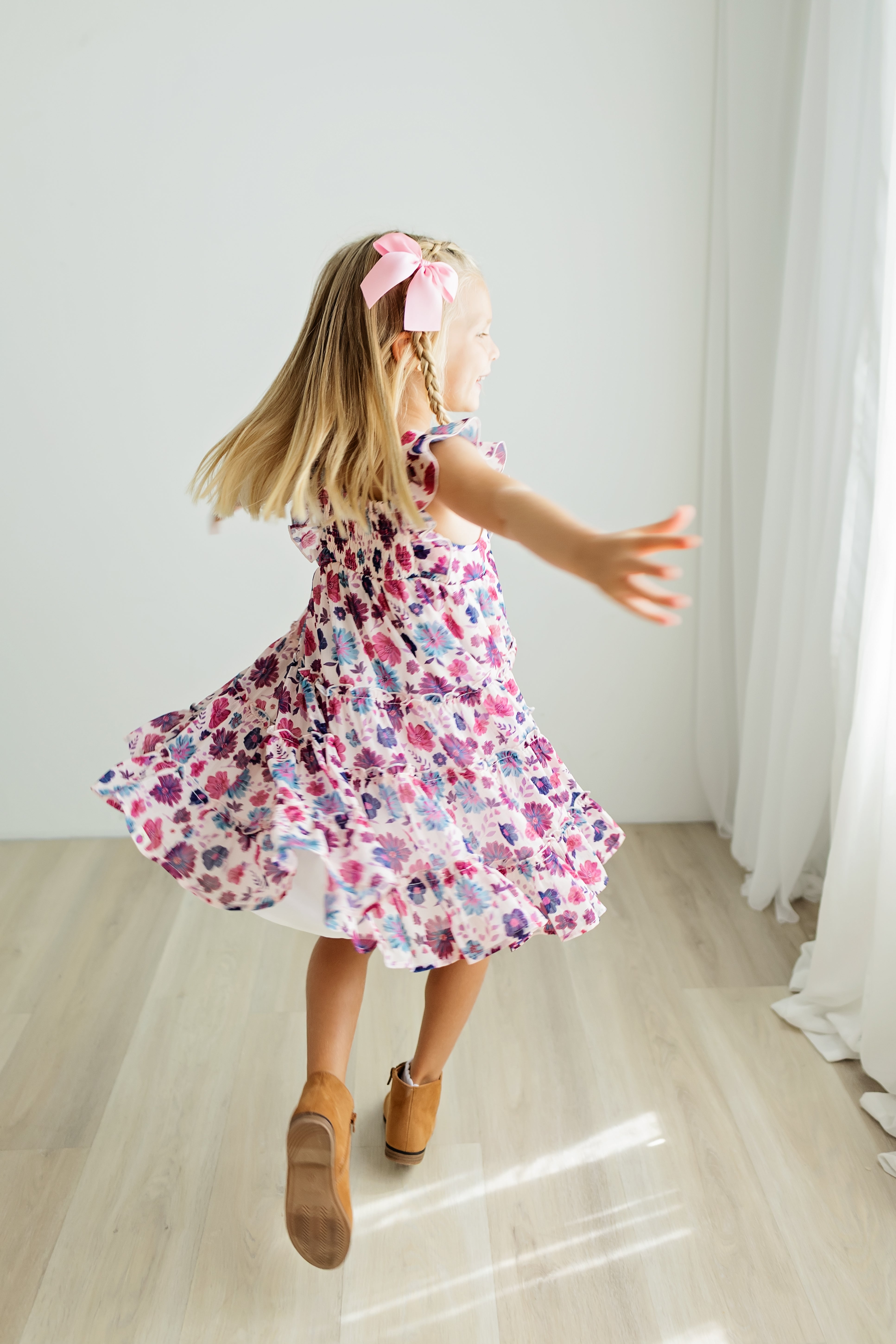 Brielle Shimmer Dress -Jewelbloom (Pre-Order)