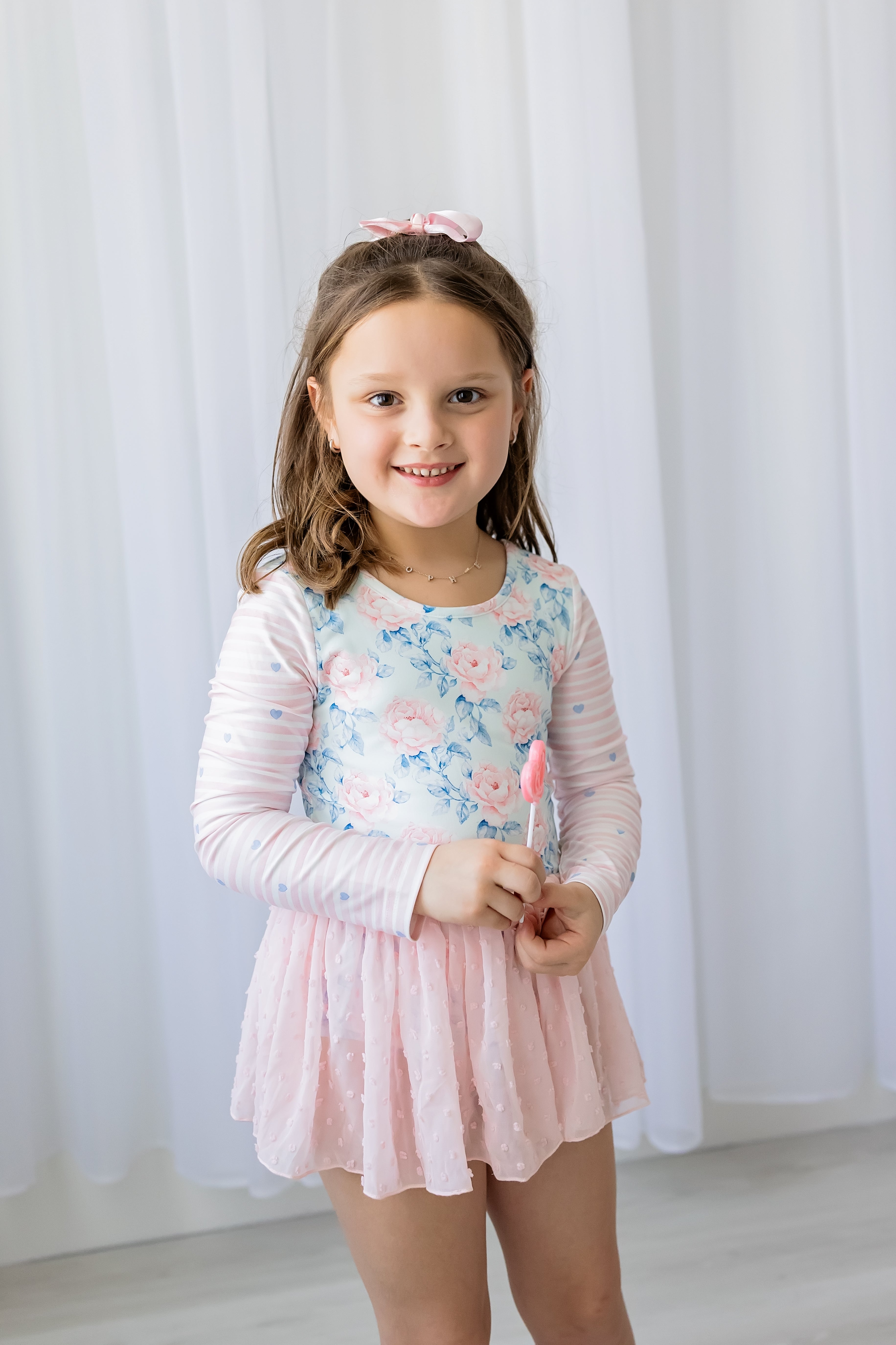 Farrah Clipdot Leotard - Blooming Grace