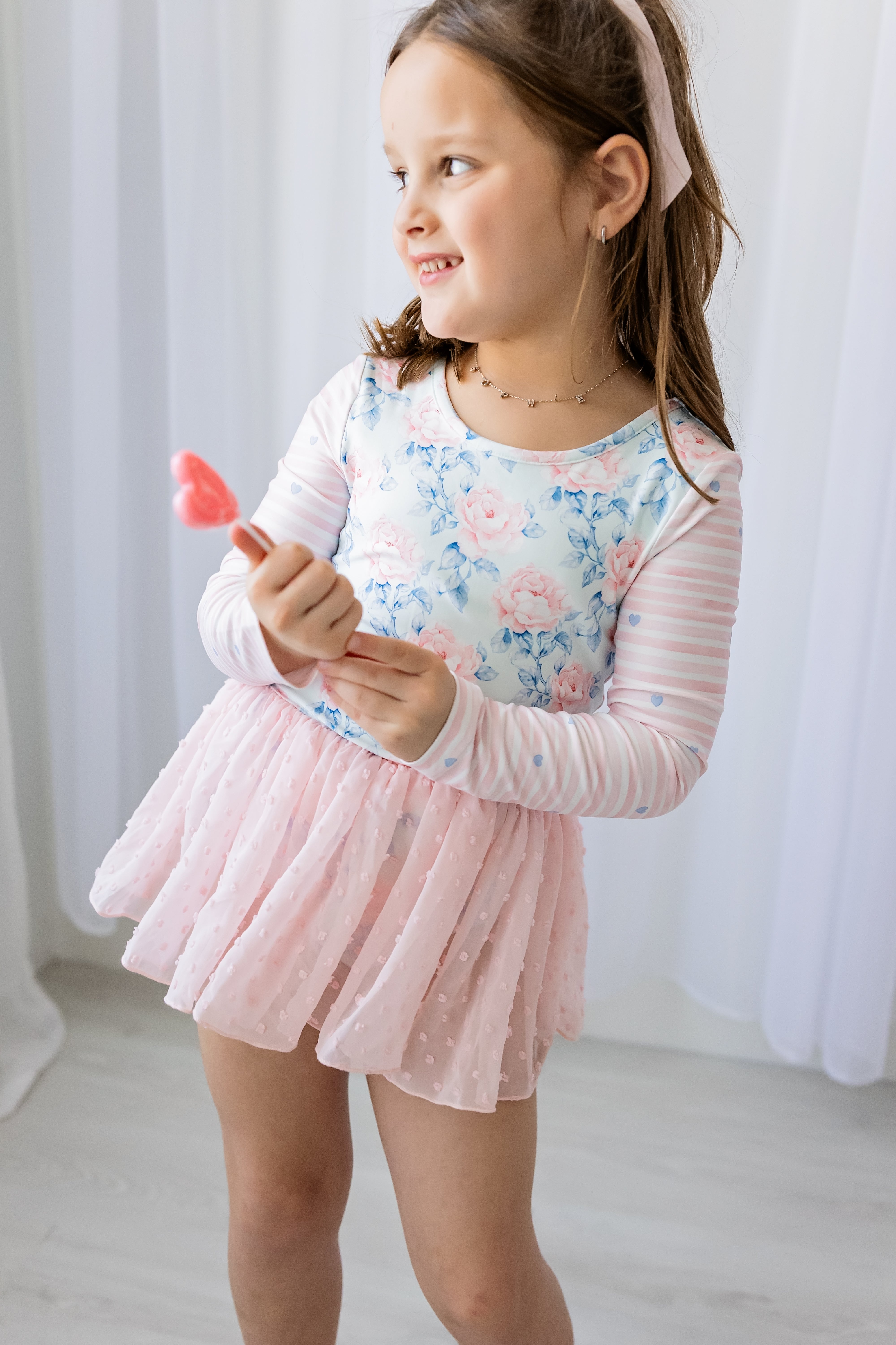 Farrah Clipdot Leotard - Blooming Grace