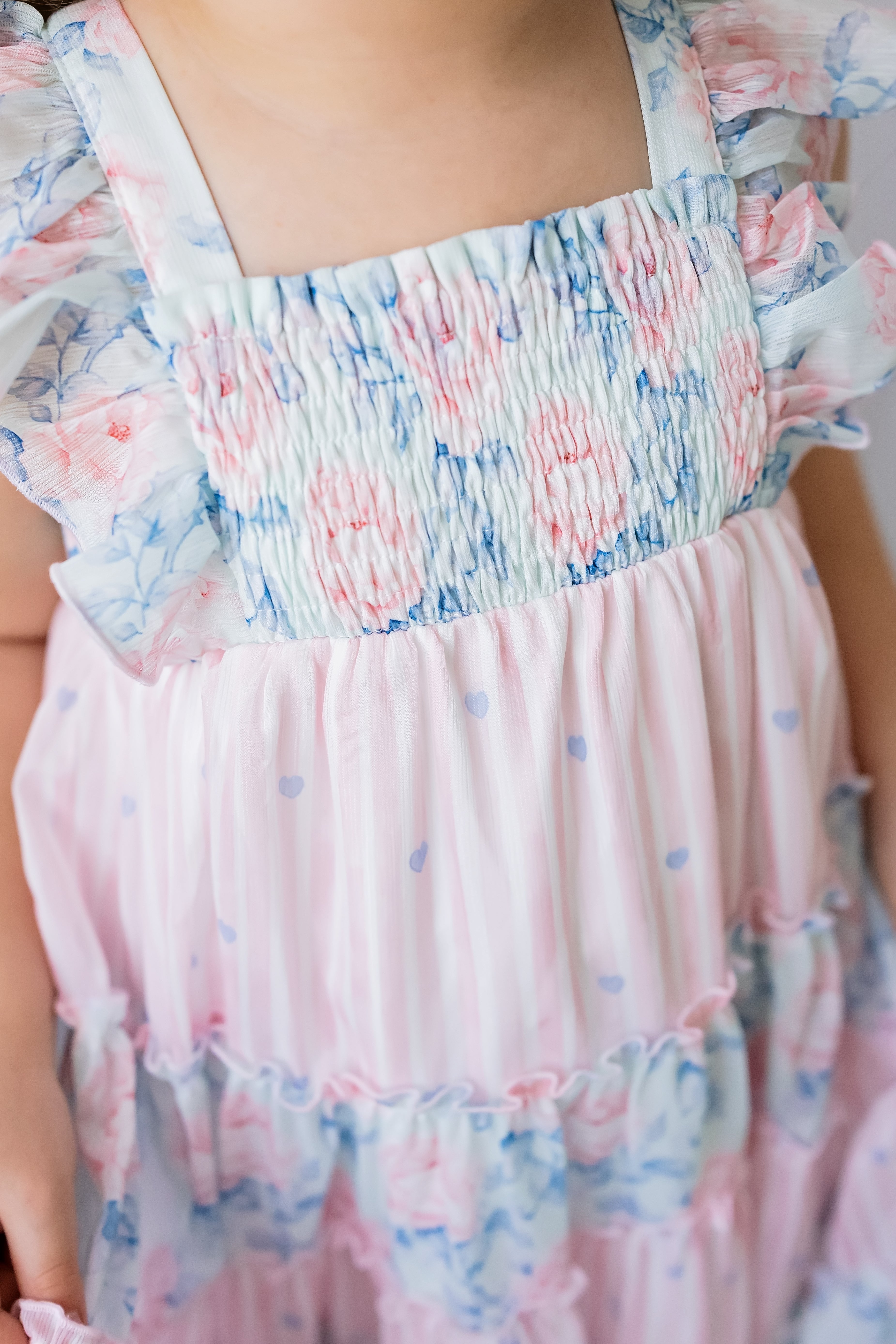 Brielle Shimmer Dress - Blooming Grace