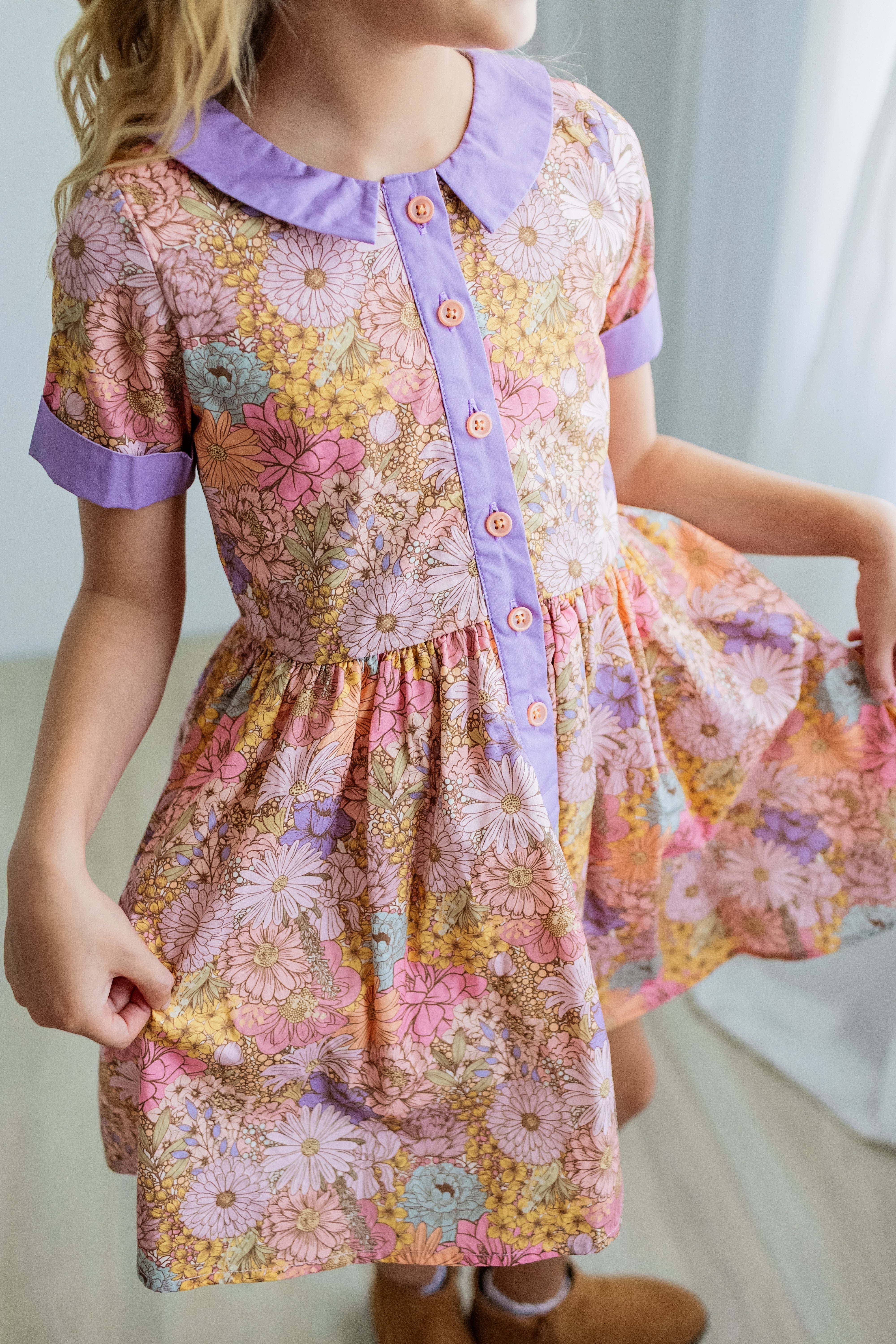Ruby Mae Dress - Dusky Dahlia (Pre-Order)
