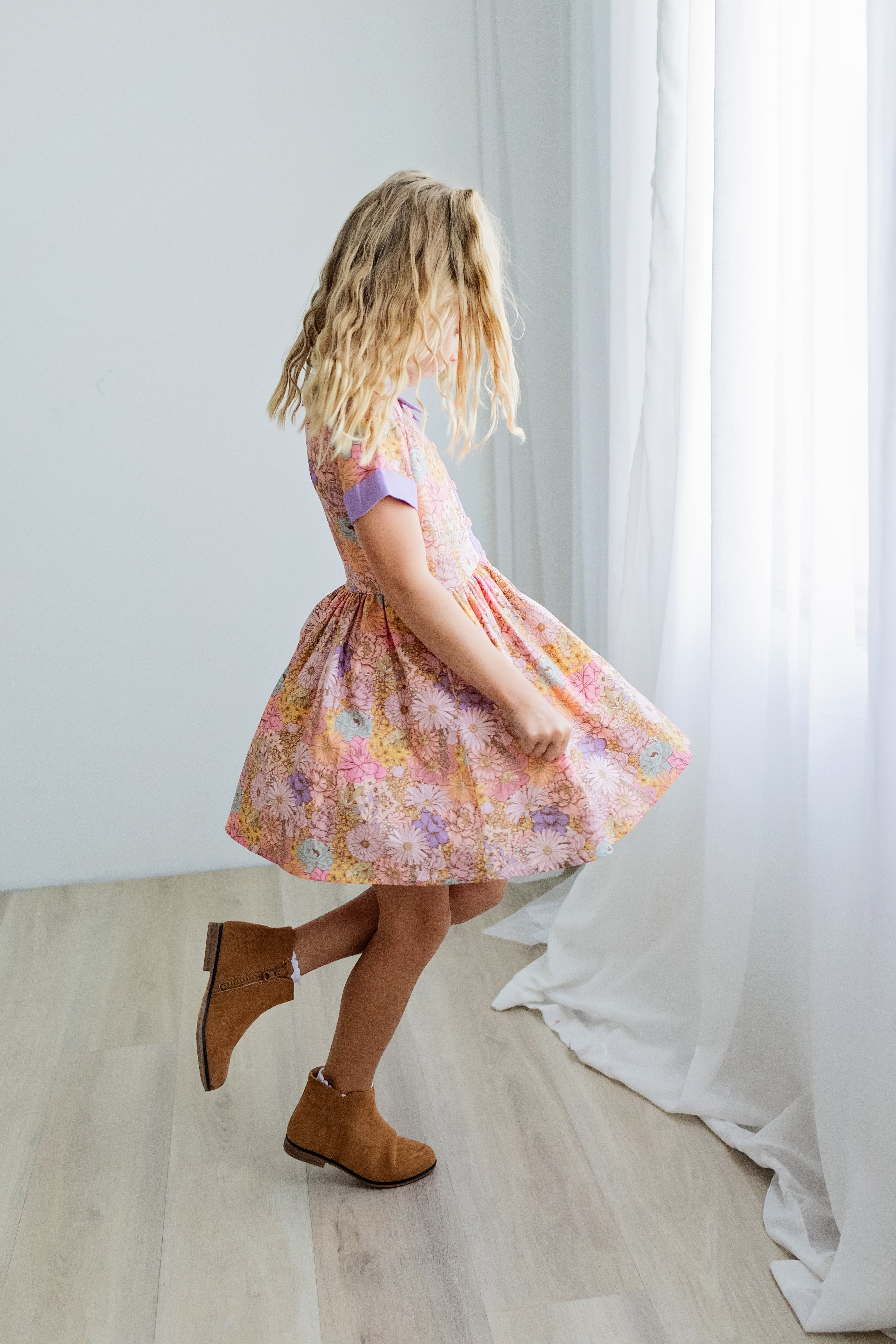 Ruby Mae Dress - Dusky Dahlia (Pre-Order)