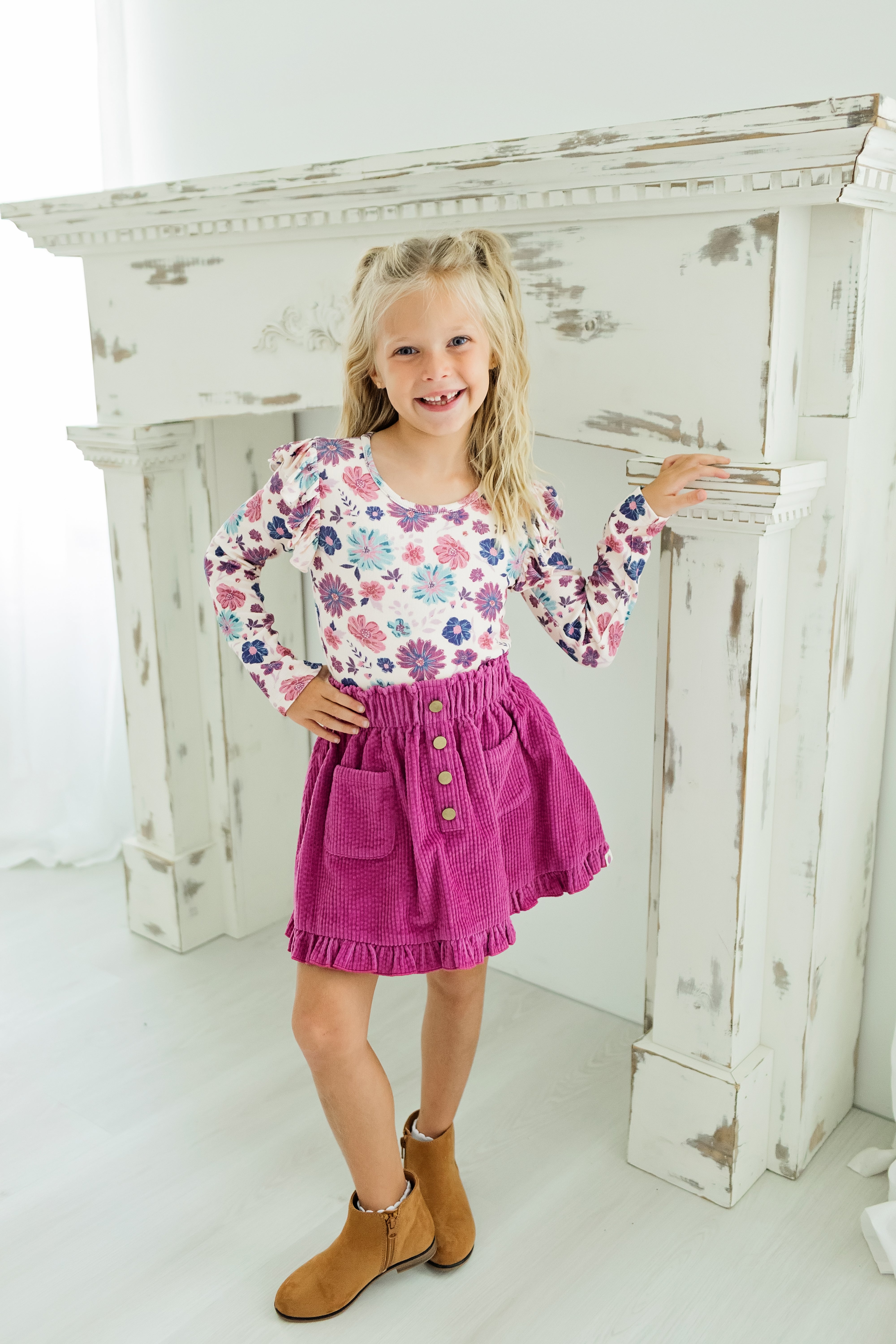 Vienna Corduroy Skirt - Jewelbloom