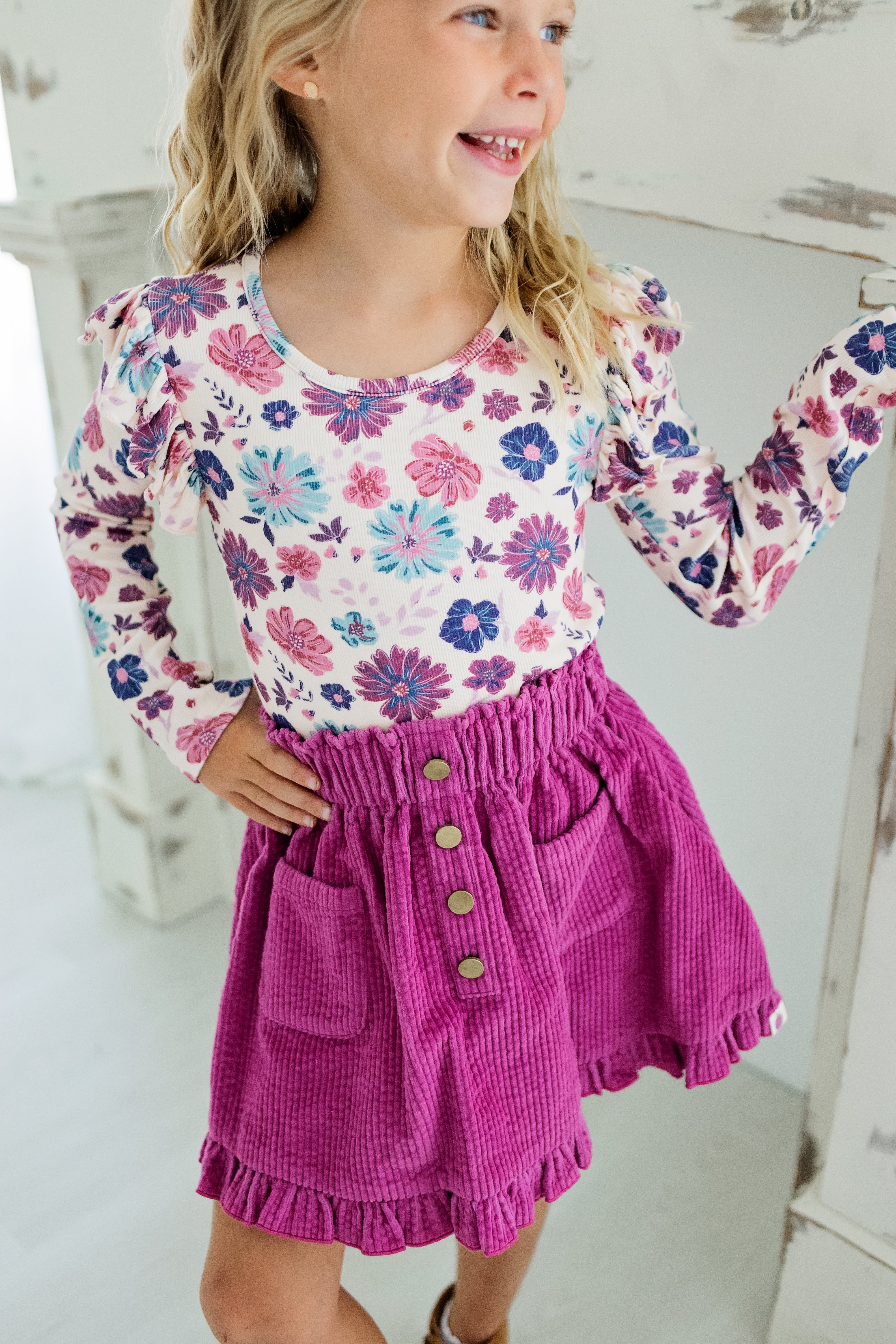 Vienna Corduroy Skirt - Jewelbloom