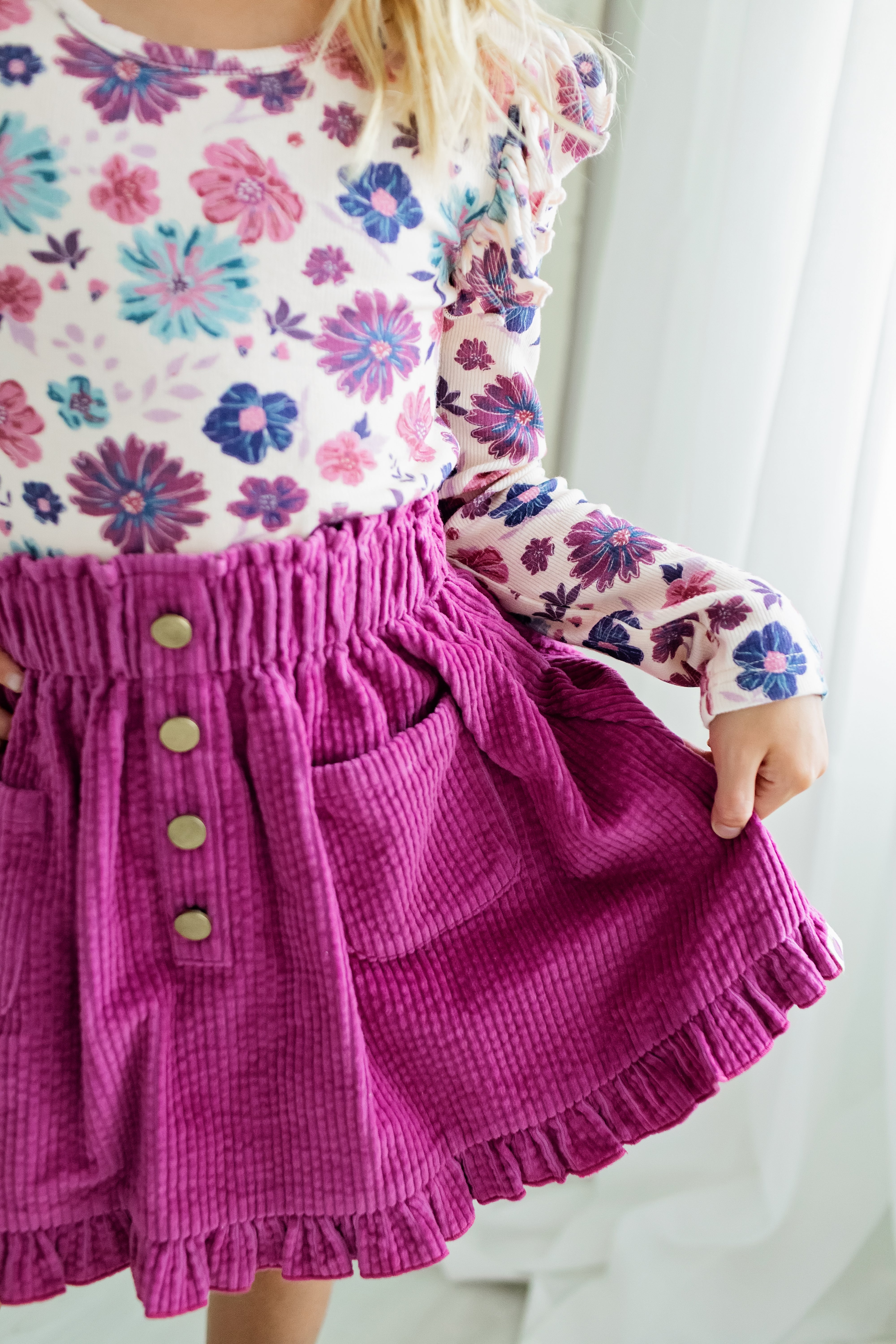Vienna Corduroy Skirt - Jewelbloom