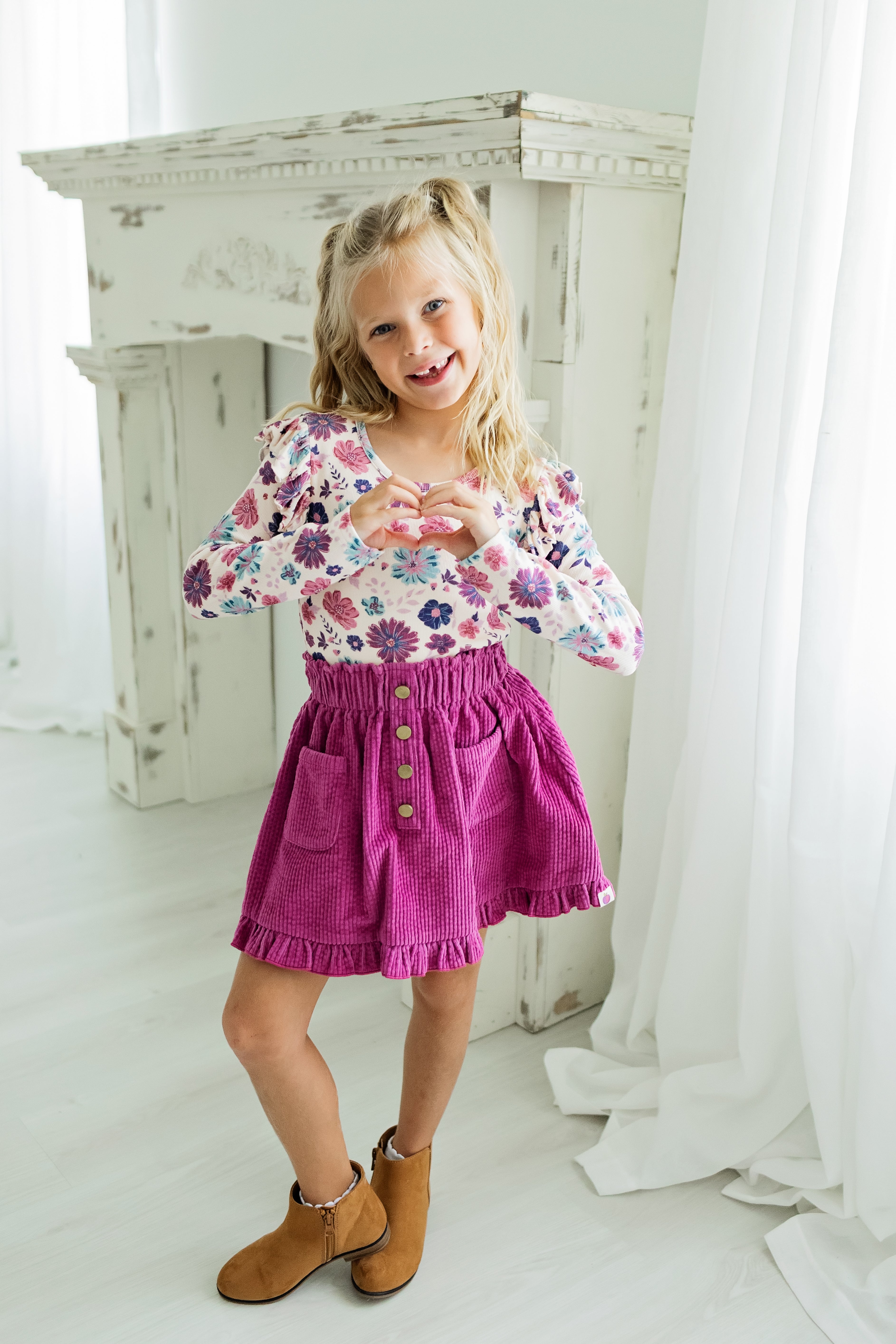 Vienna Corduroy Skirt - Jewelbloom