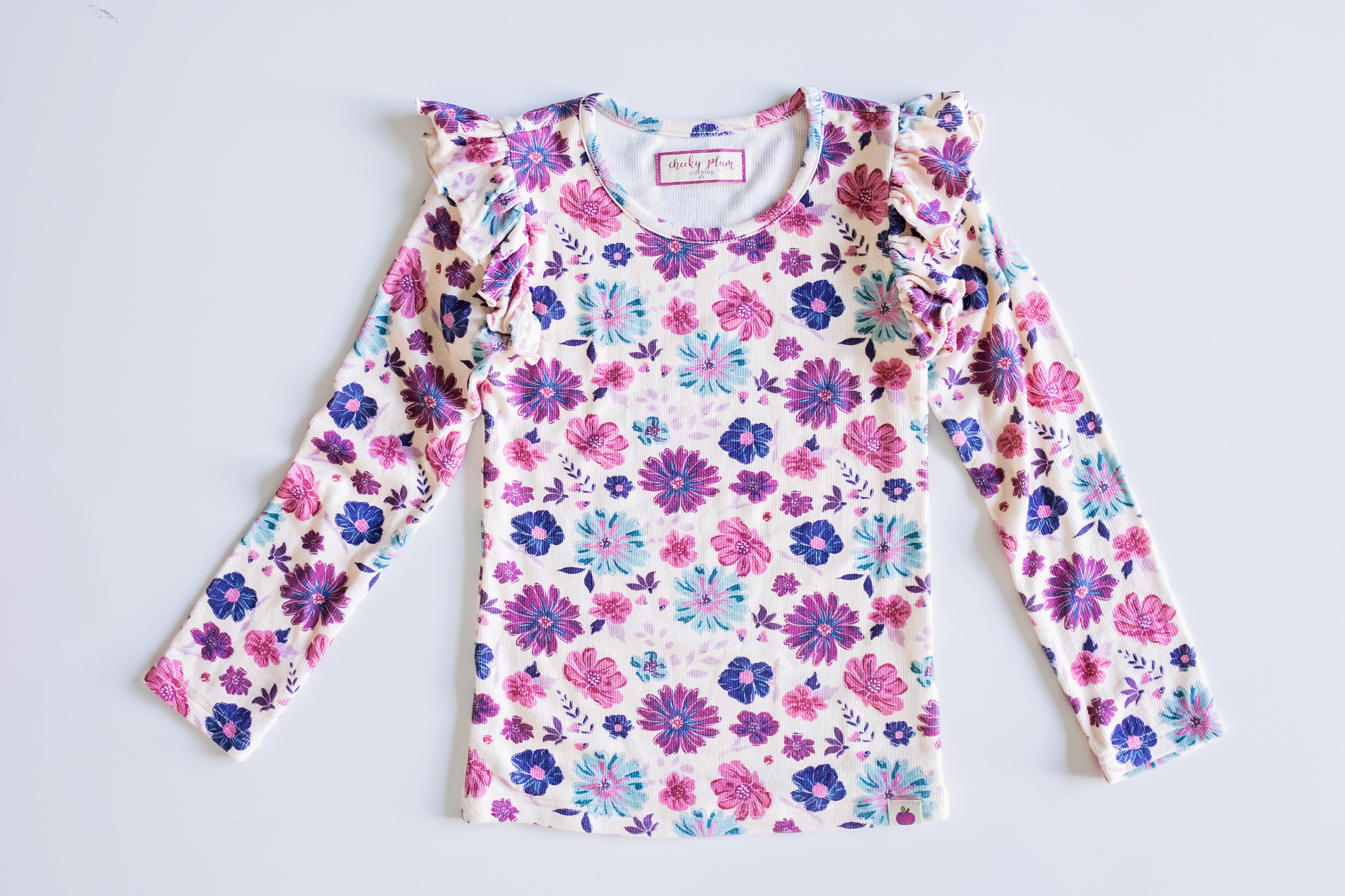 Ribbed Ruffle Top - Jewelbloom