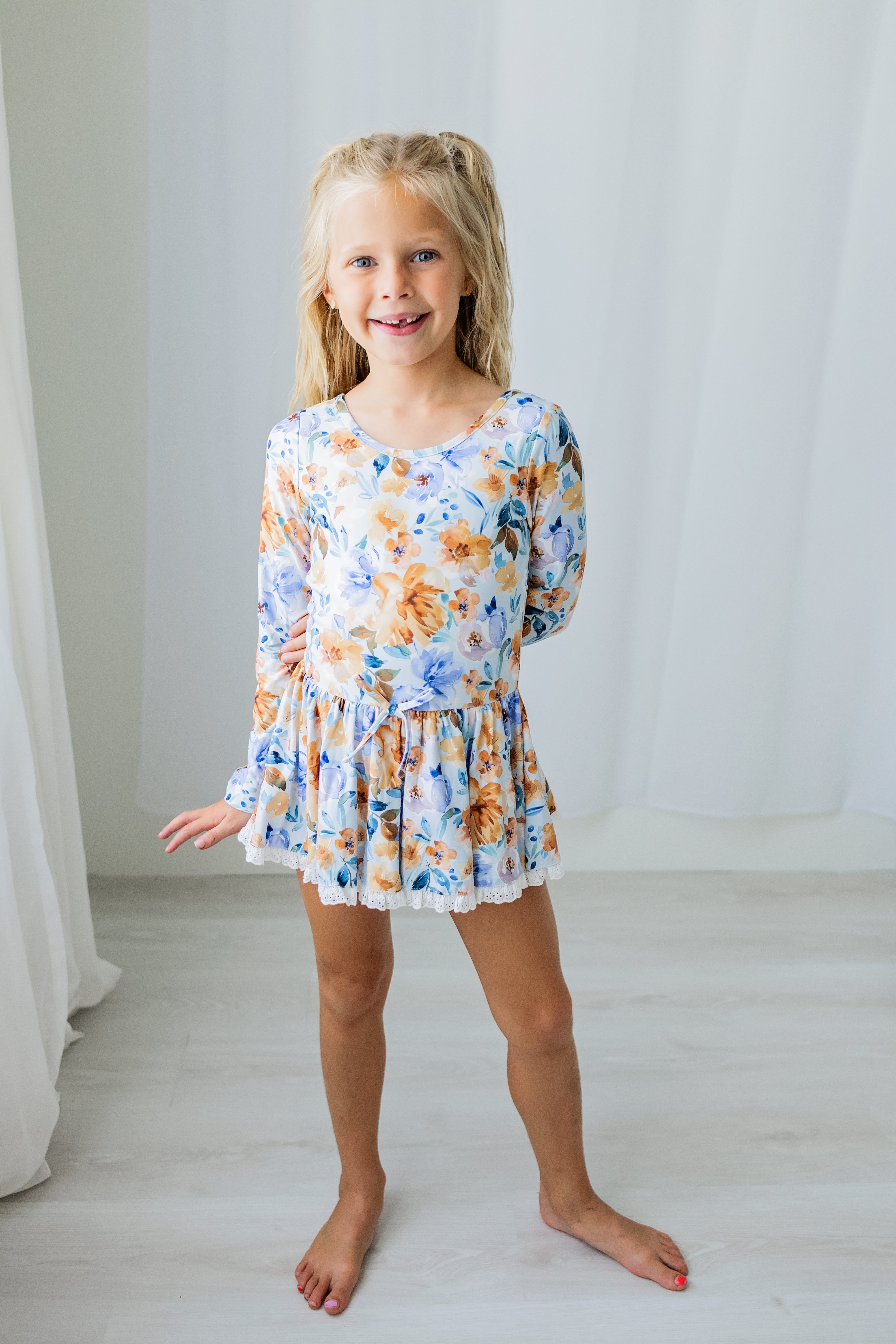 Farrah Leotard - Azure & Amber