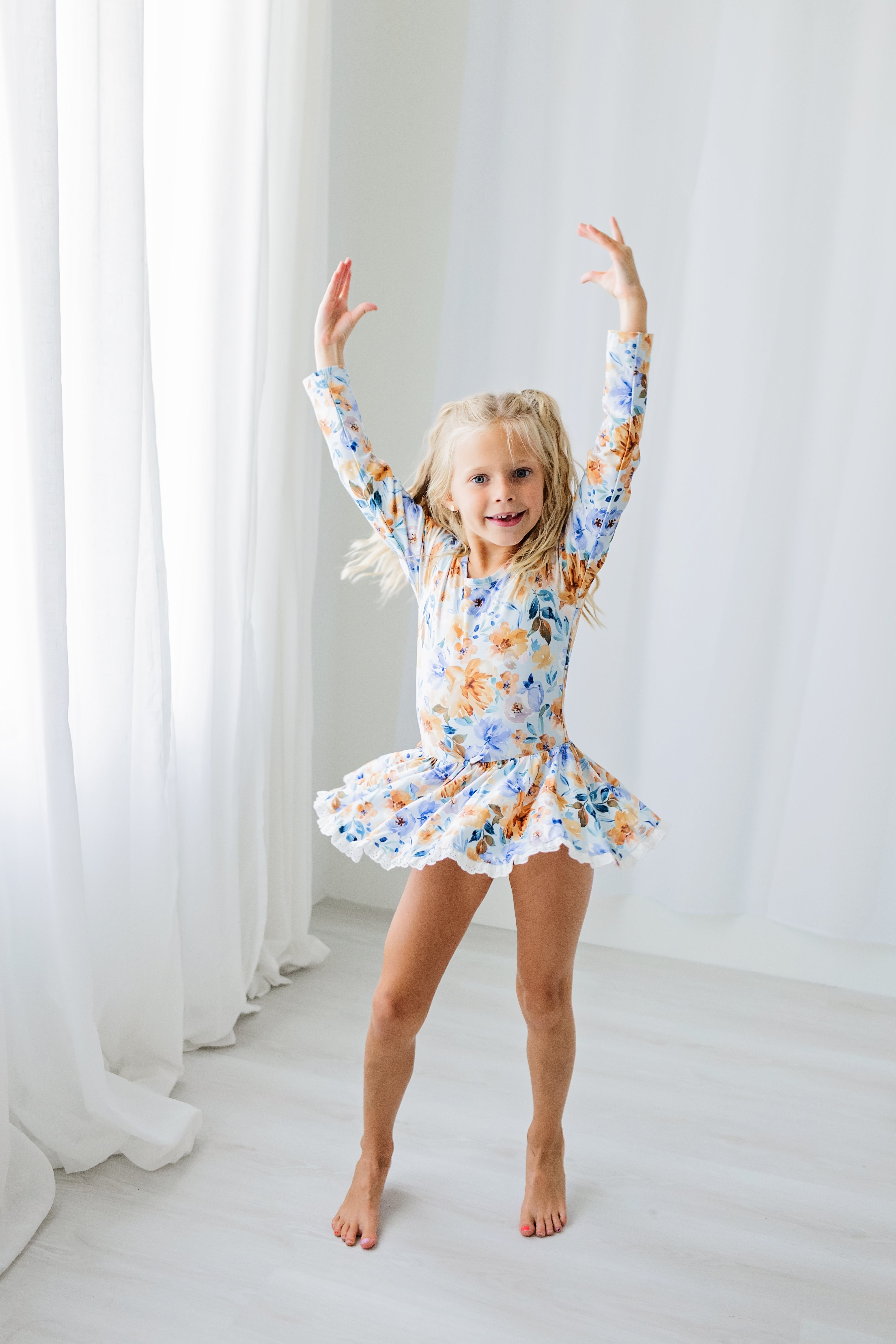 Farrah Leotard - Azure & Amber