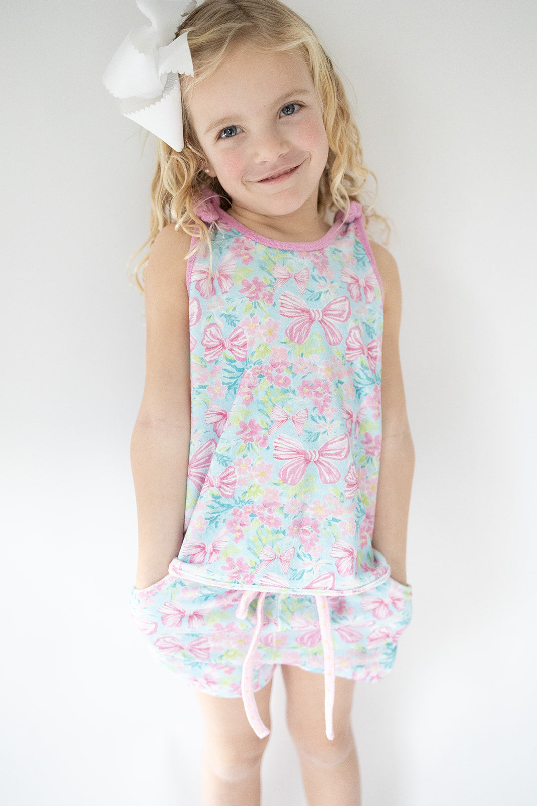 Terry Cloth Swim Cover Set - A Bow To Remember (Pre-Order)