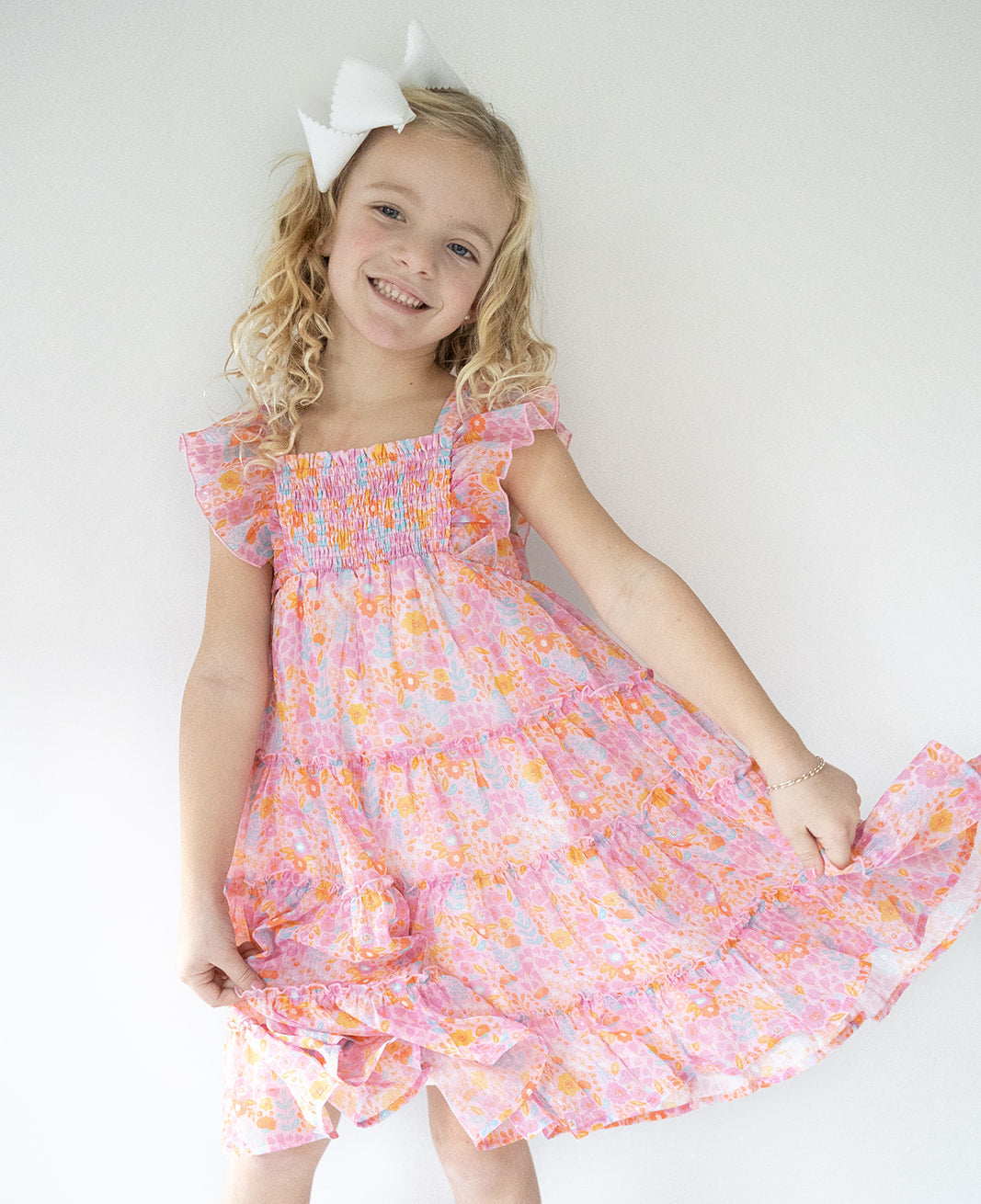 Brielle Dress - Pink Papaya Parade
