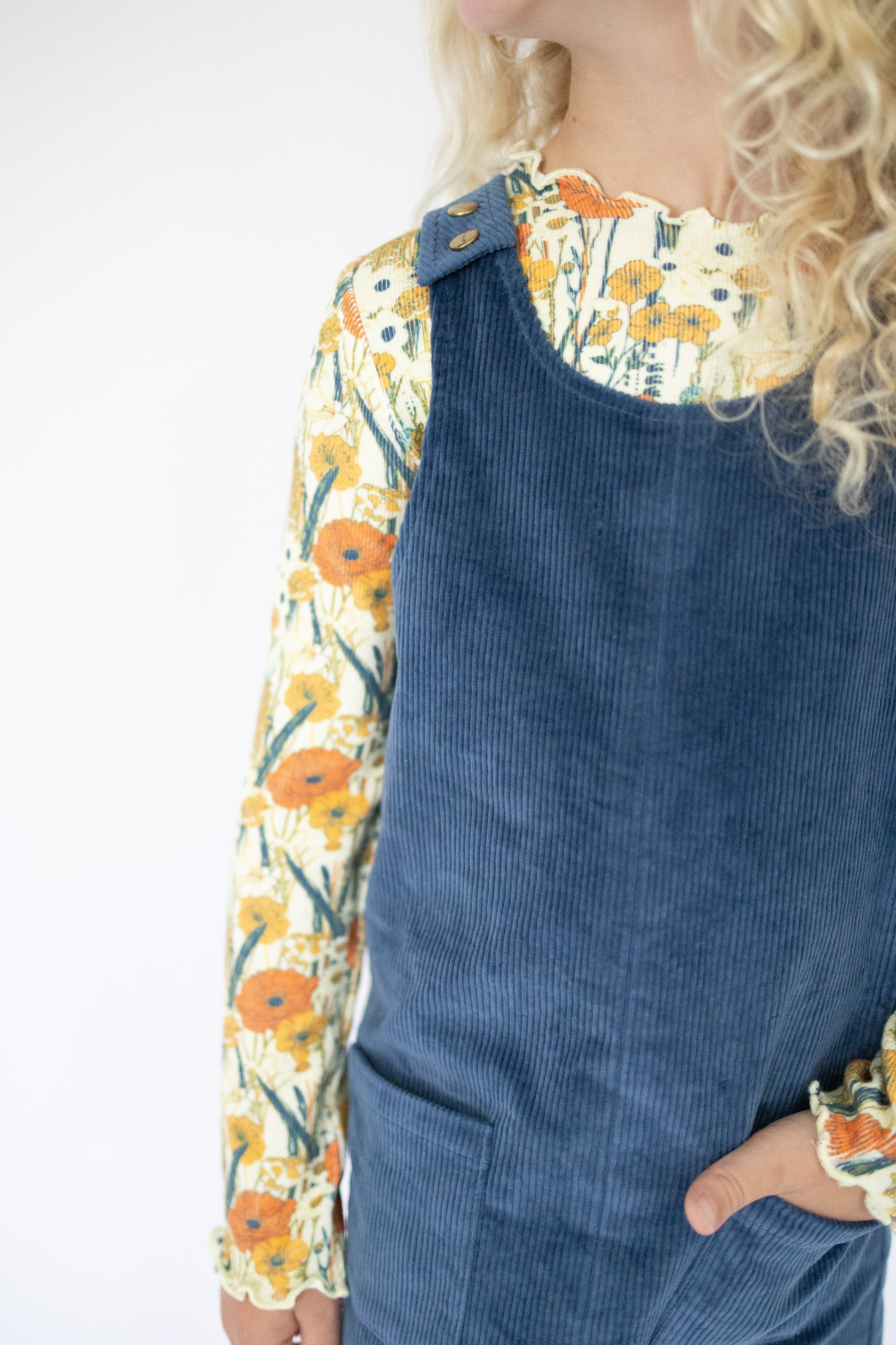 Parker Corduroy Jumper Set - Royal Harvest