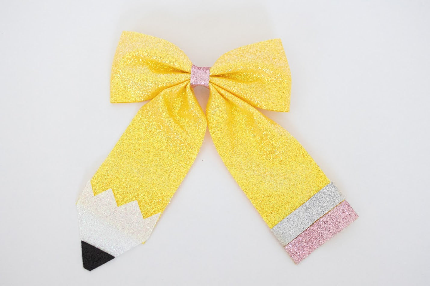Coquette Glitter Pencil Bow