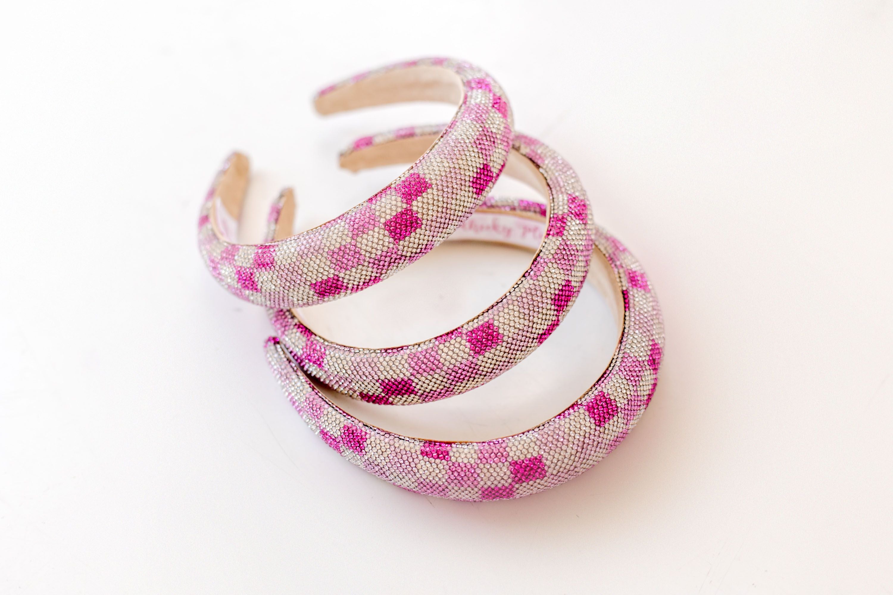 Beaded Headband - Checkered Charm