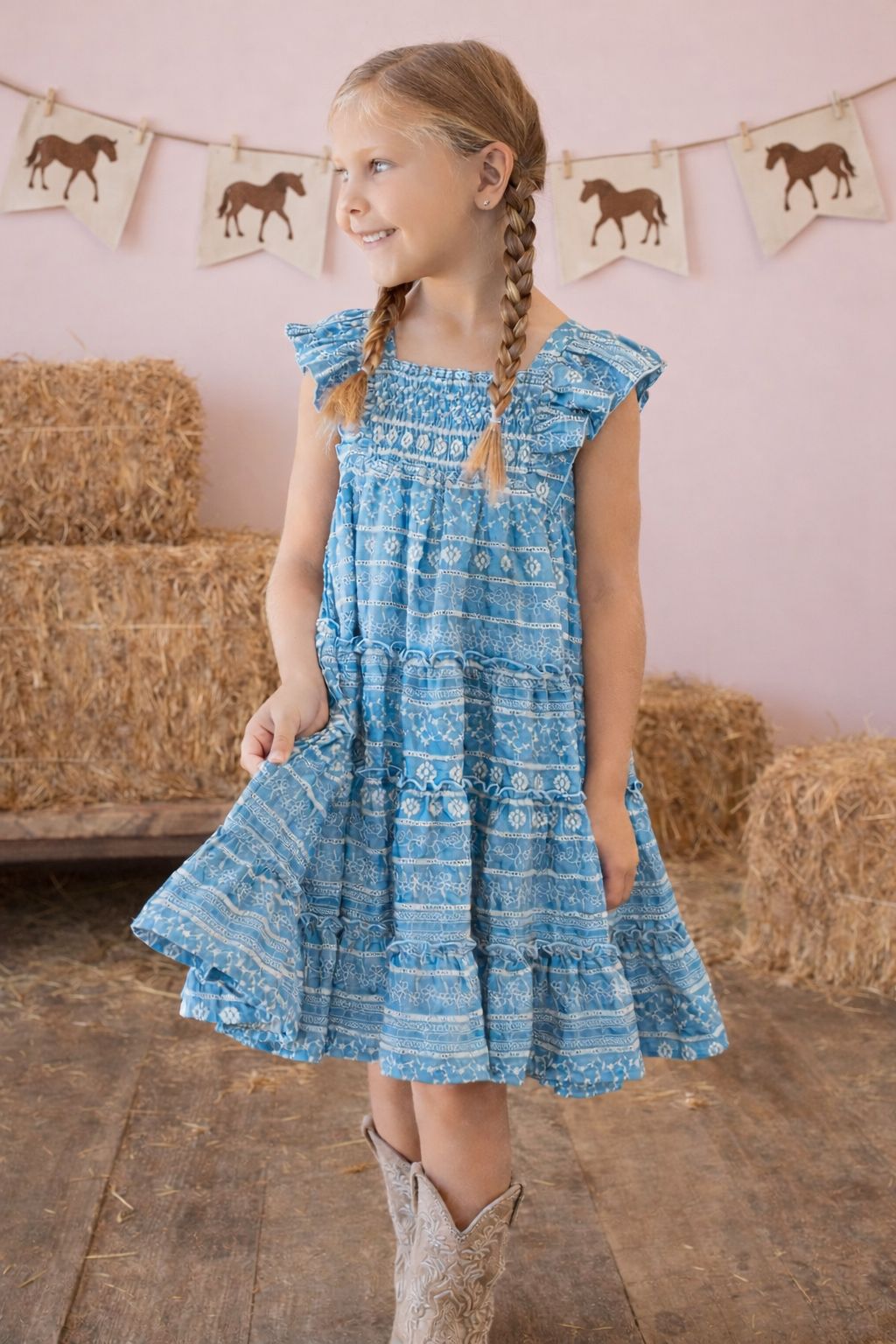 Embroidered Eyelet Dress