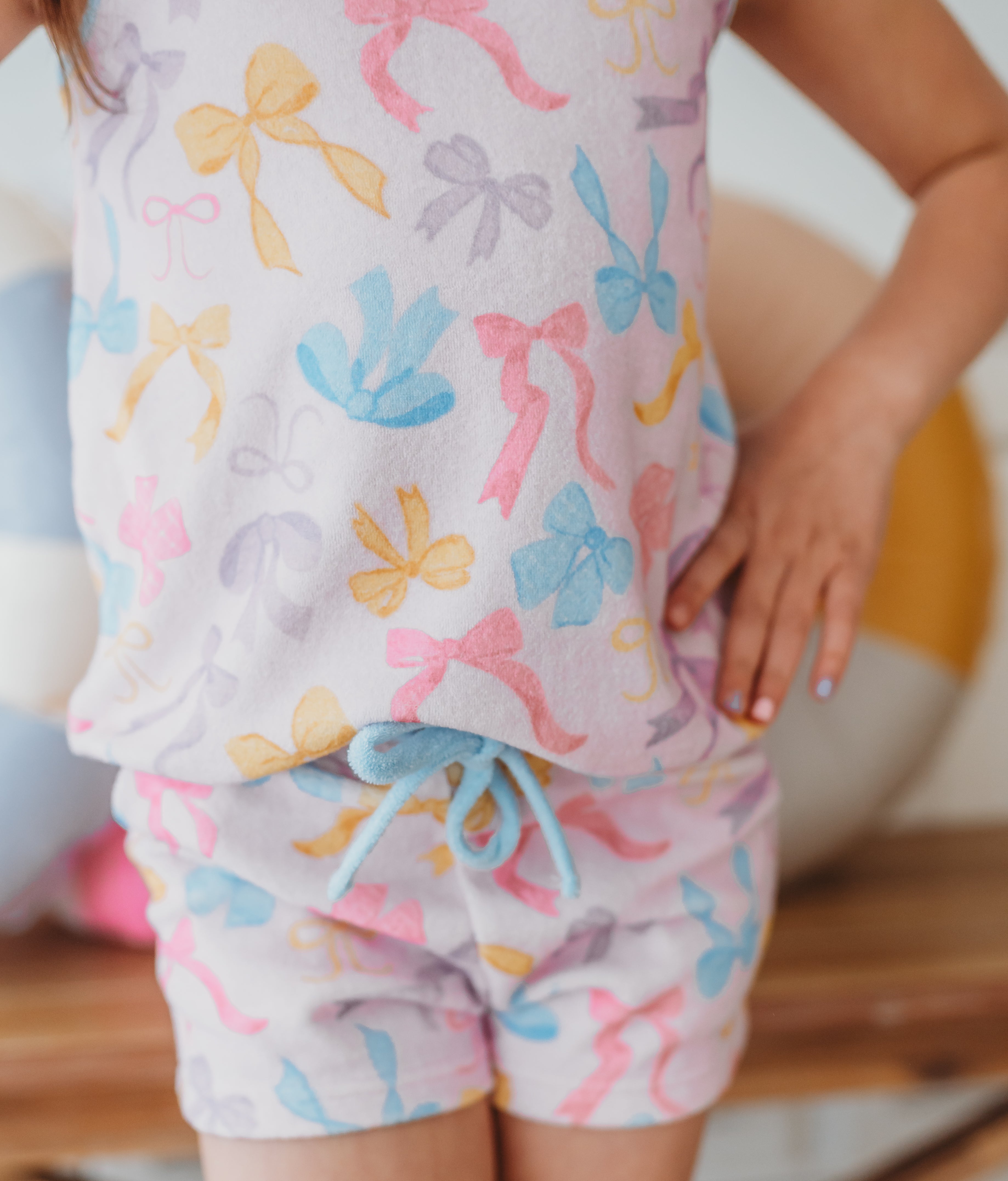 Terry Cloth Swim Cover Set - Bow Bliss